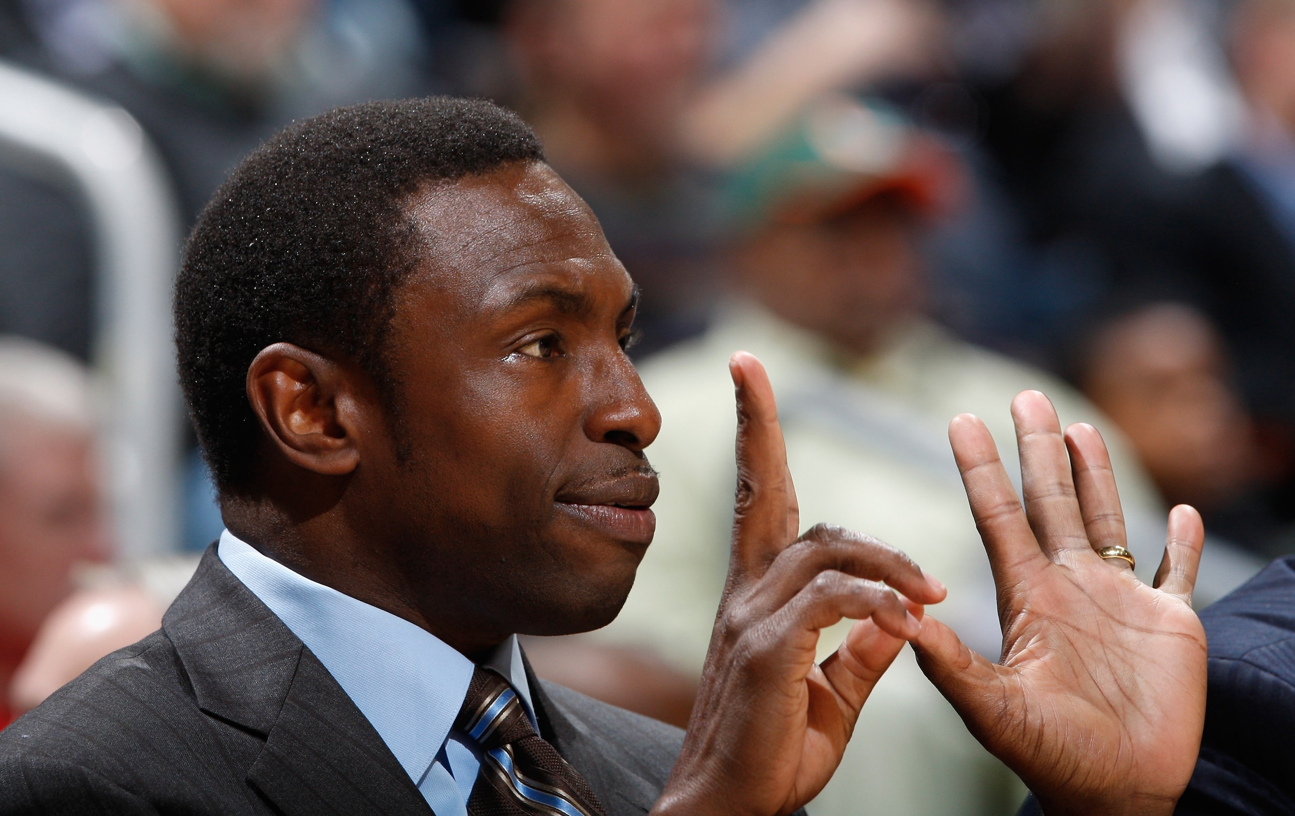 ATLANTA, GA - DECEMBER 07:  Head coach Avery Johnson of the New Jersey Nets calls to his offense against the Atlanta Hawks at Philips Arena on December 7, 2010 in Atlanta, Georgia.  NOTE TO USER: User expressly acknowledges and agrees that, by downloading