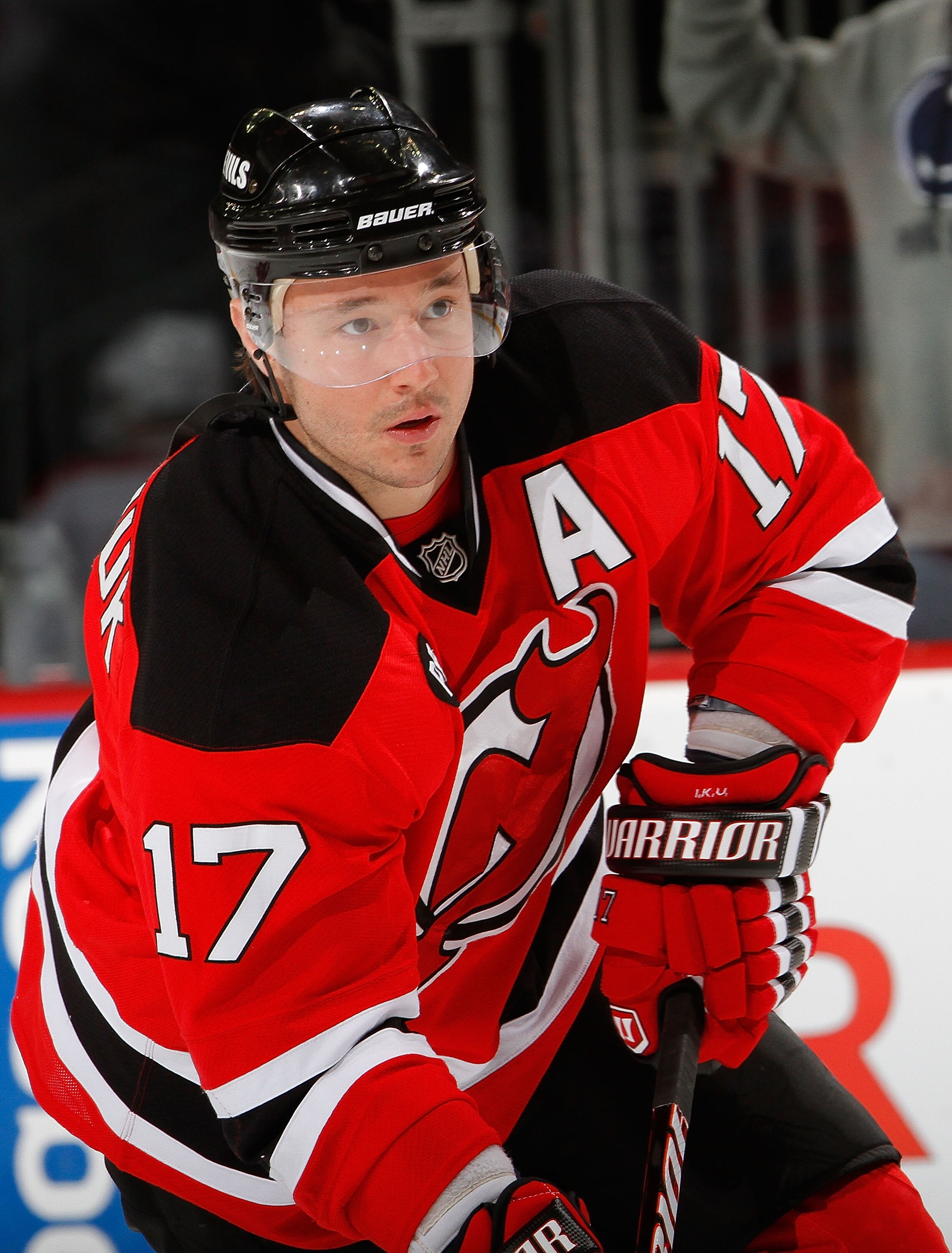 NEWARK, NJ - DECEMBER 02:  Ilya Kovalchuk #17 of the New Jersey Devils skates during a hockey game against the Montreal Canadiens at the Prudential Center on December 2, 2010 in Newark, New Jersey.  (Photo by Paul Bereswill/Getty Images)