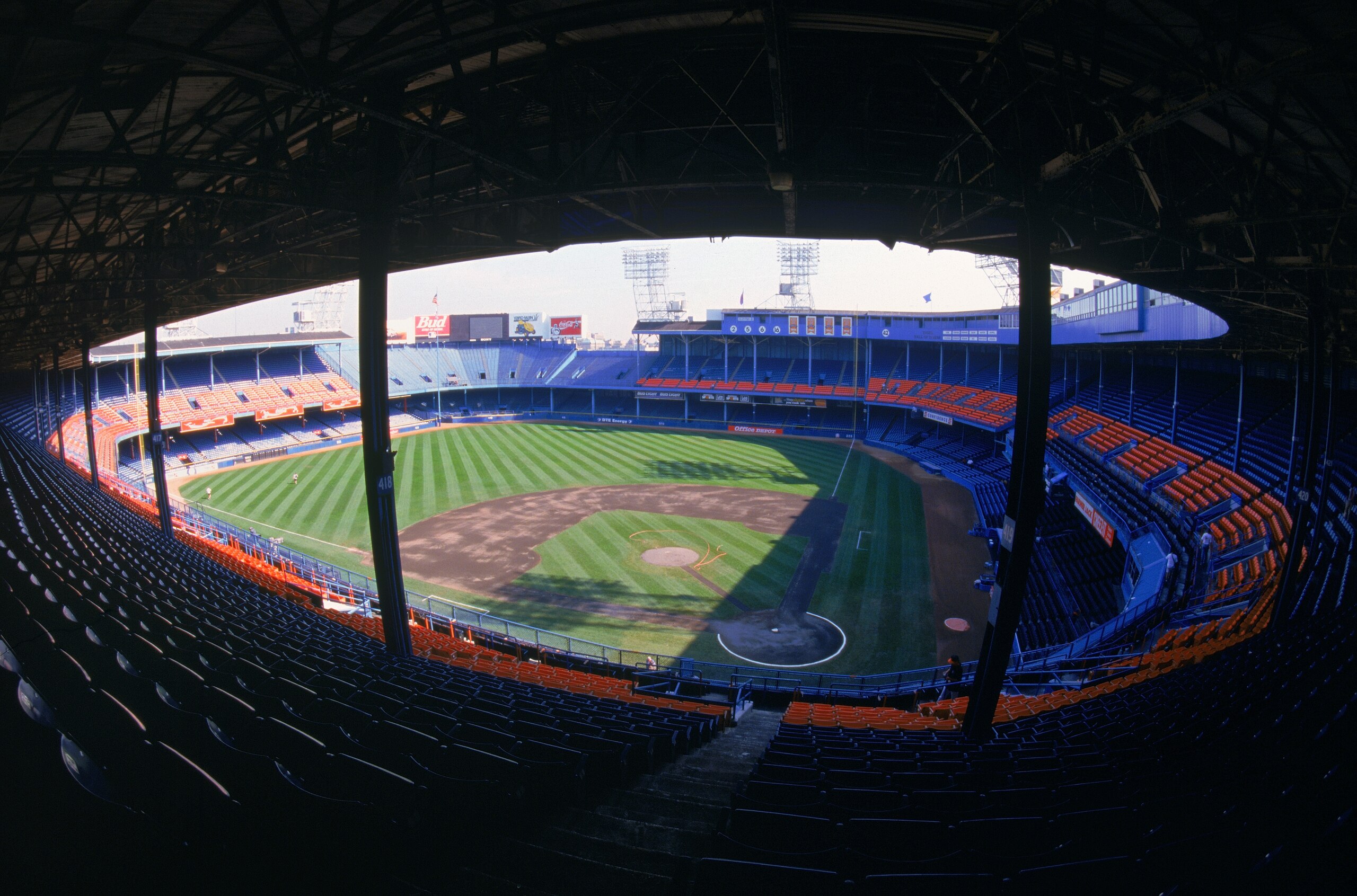 DETROIT- SEPTEMBER 27:  A general view of Tiger Stadium prior to the final baseball game played at the 87 year old Tiger Stadium as the Detroit Tigets host the Kansas City Royals on September 27, 1999 in Detroit, Michigan.  There was 6,873 games played at