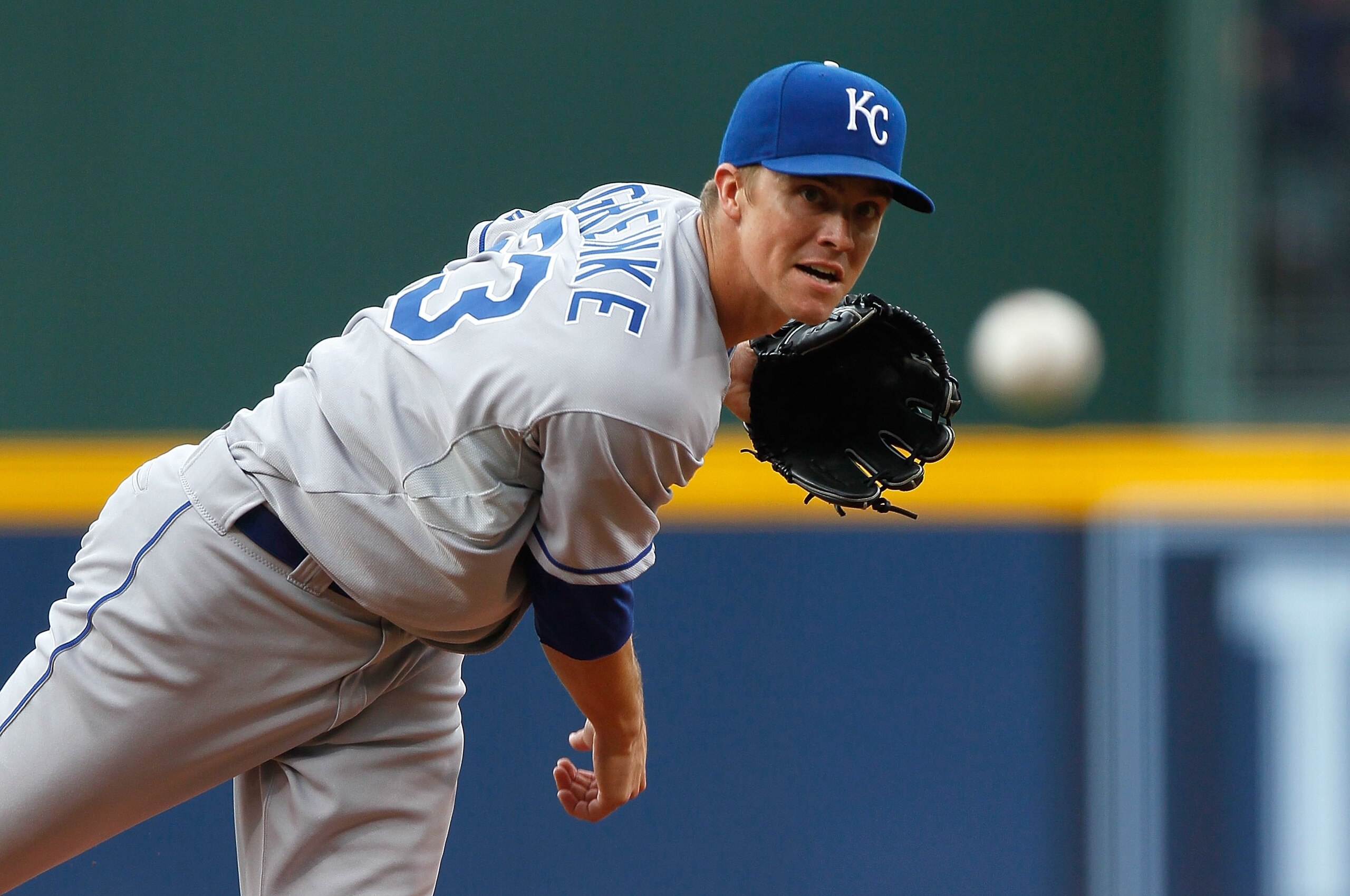 ATLANTA - JUNE 19:  Zack Greinke #23 of the Kansas City Royals against the Atlanta Braves at Turner Field on June 19, 2010 in Atlanta, Georgia.  (Photo by Kevin C. Cox/Getty Images)