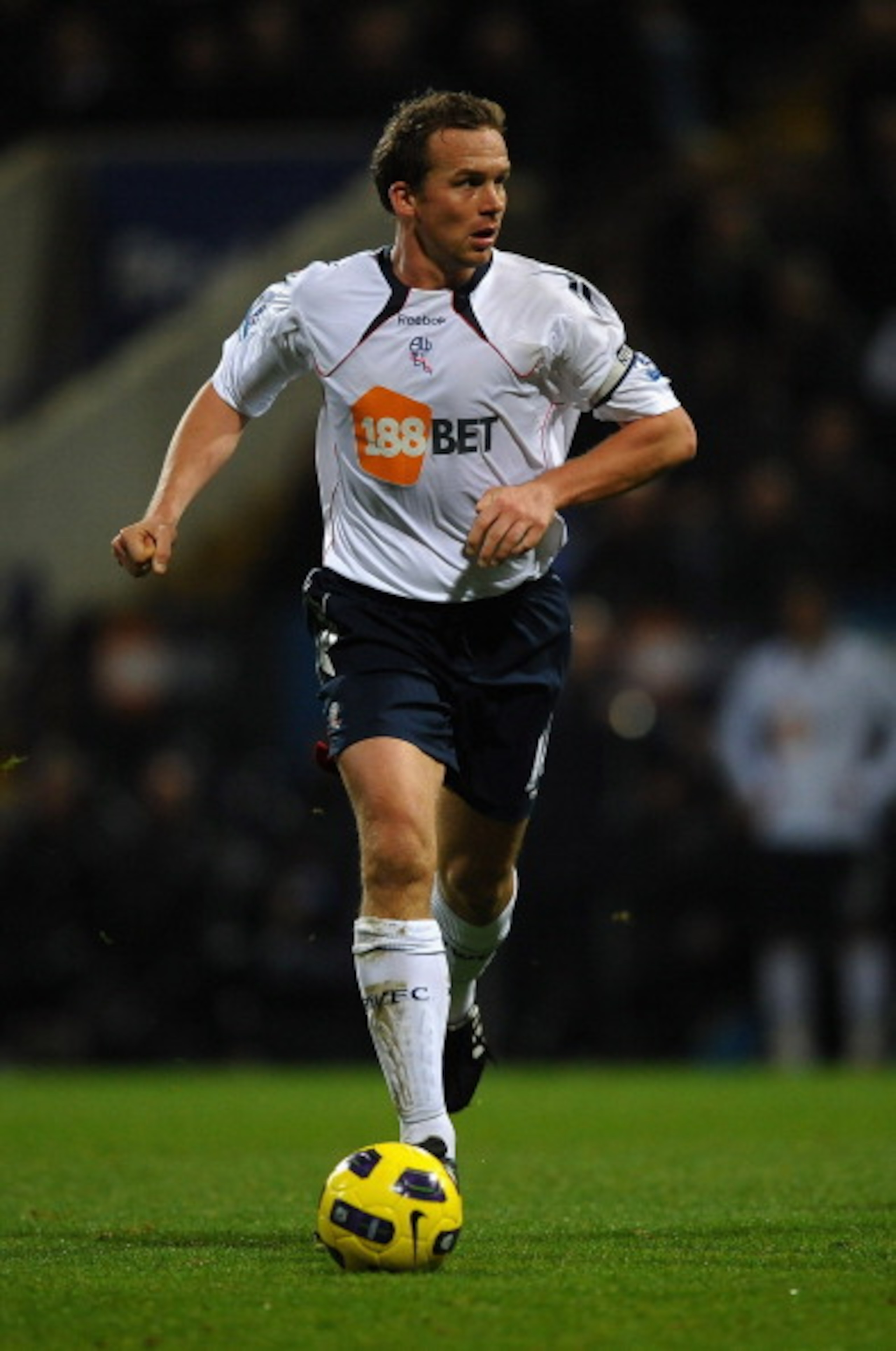 BOLTON, ENGLAND - NOVEMBER 20:  Kevin Davies of Bolton Wanderers in action during the Barclays Premier League match between Bolton Wanderers and Newcastle United at the Reebok Stadium on November 20, 2010 in Bolton, England.  (Photo by Laurence Griffiths/
