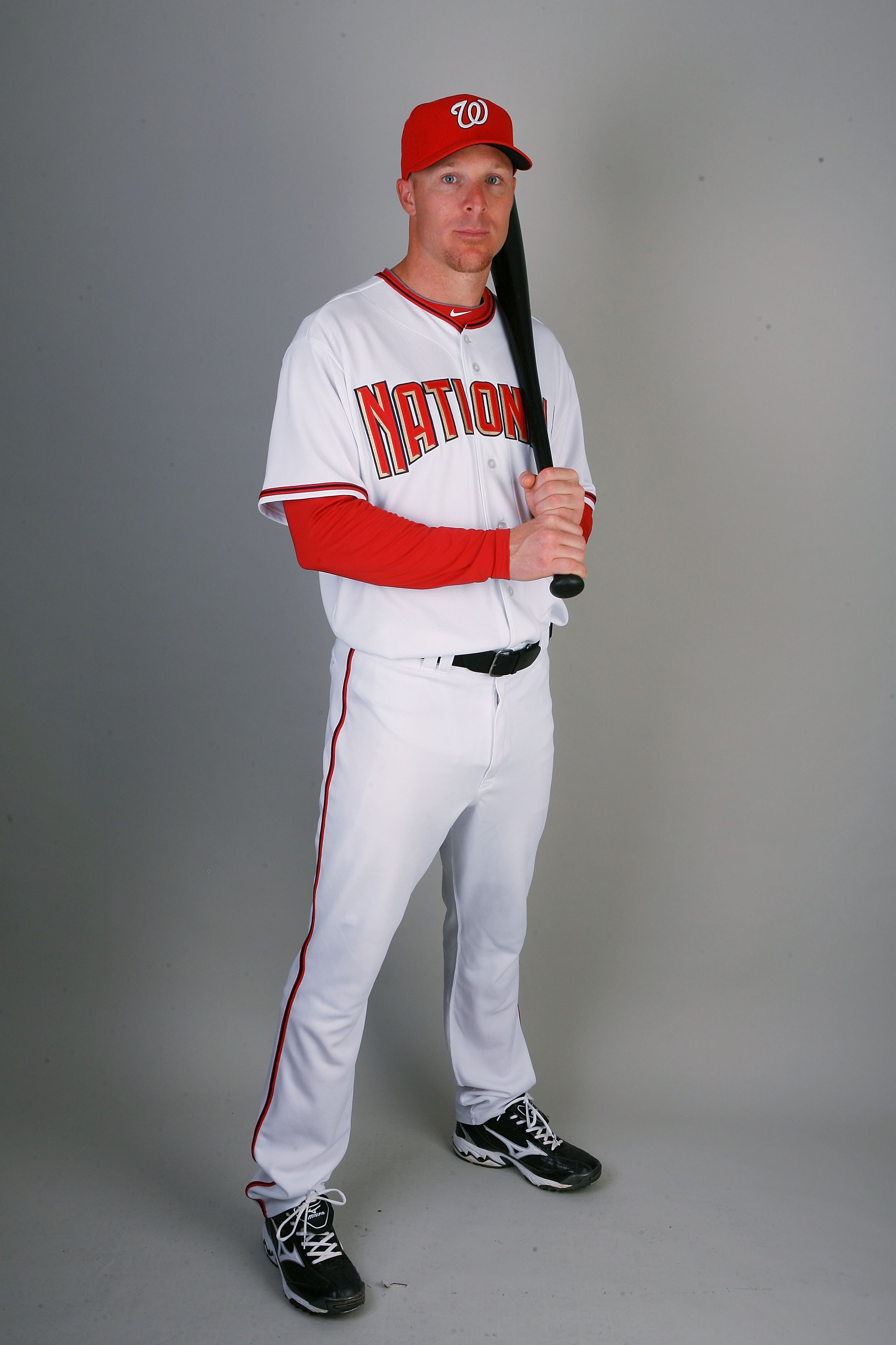 VIERA, FL - FEBRUARY 28:  Infielder Pete Orr #24 of the Washington Nationals poses during photo day at Space Coast Stadium on February 28, 2010 in Viera, Florida.  (Photo by Doug Benc/Getty Images)