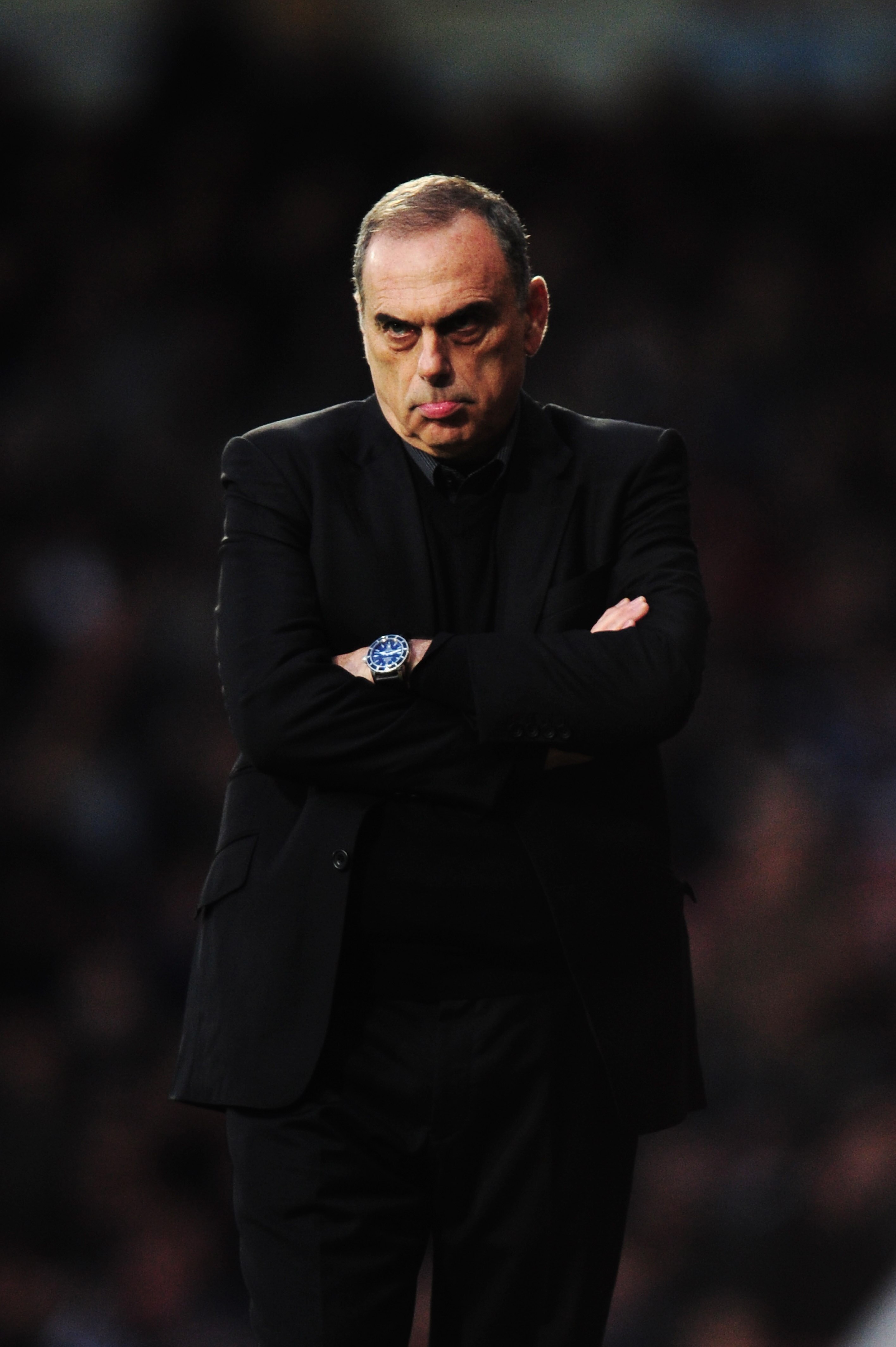 LONDON, UNITED KINGDOM - DECEMBER 11:  Avram Grant the West Ham United manager watches from the touchline during the Barclays Premier League match between West Ham United and Manchester City at Upton Park on December 11, 2010 in London, England.  (Photo b