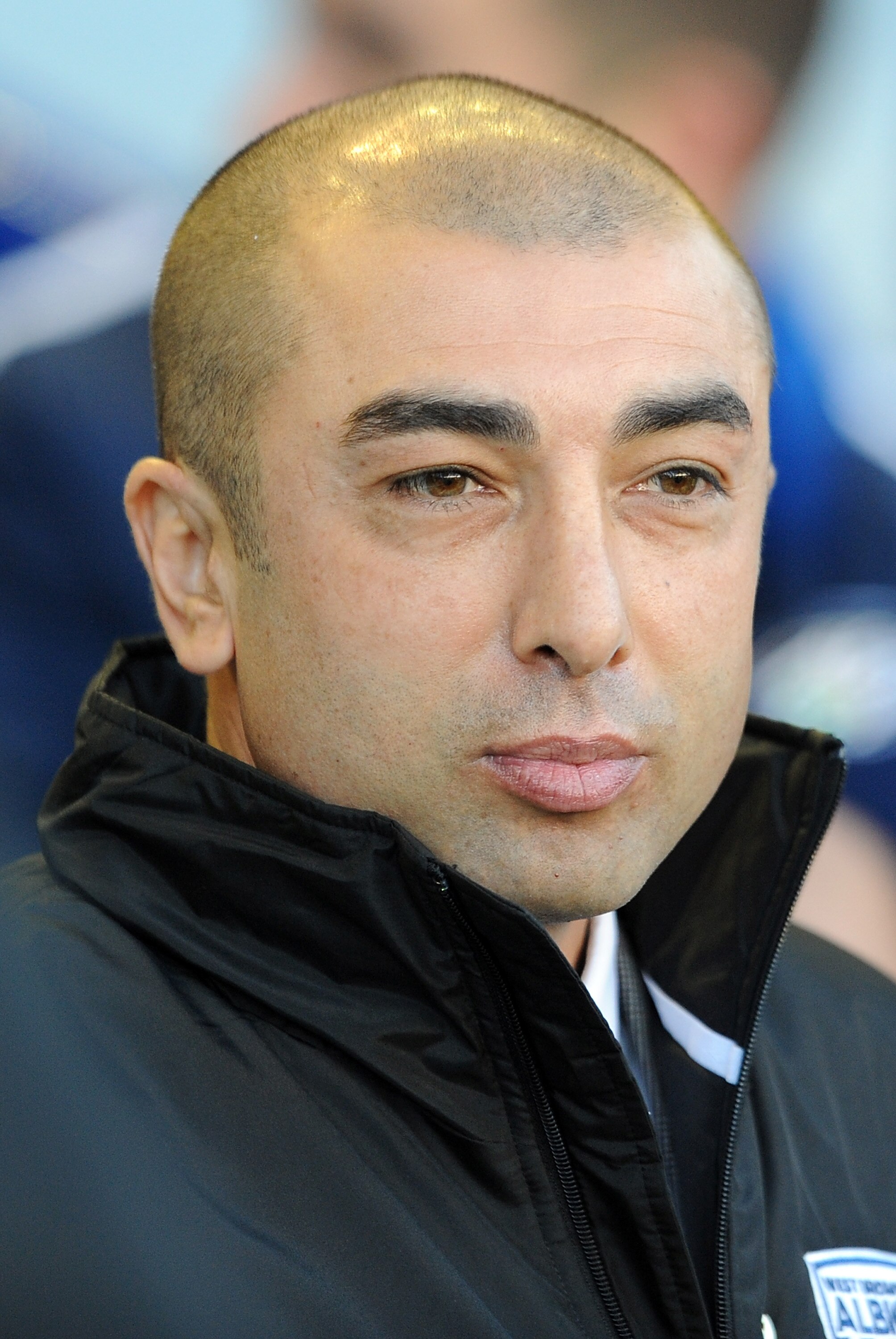 LIVERPOOL, ENGLAND - NOVEMBER 27:  West Bromwich Albion manager Roberto Di Matteo looks on during the Barclays Premier League match between Everton and West Bromwich Albion at Goodison Park on November 27, 2010 in Liverpool, England.  (Photo by Chris Brun