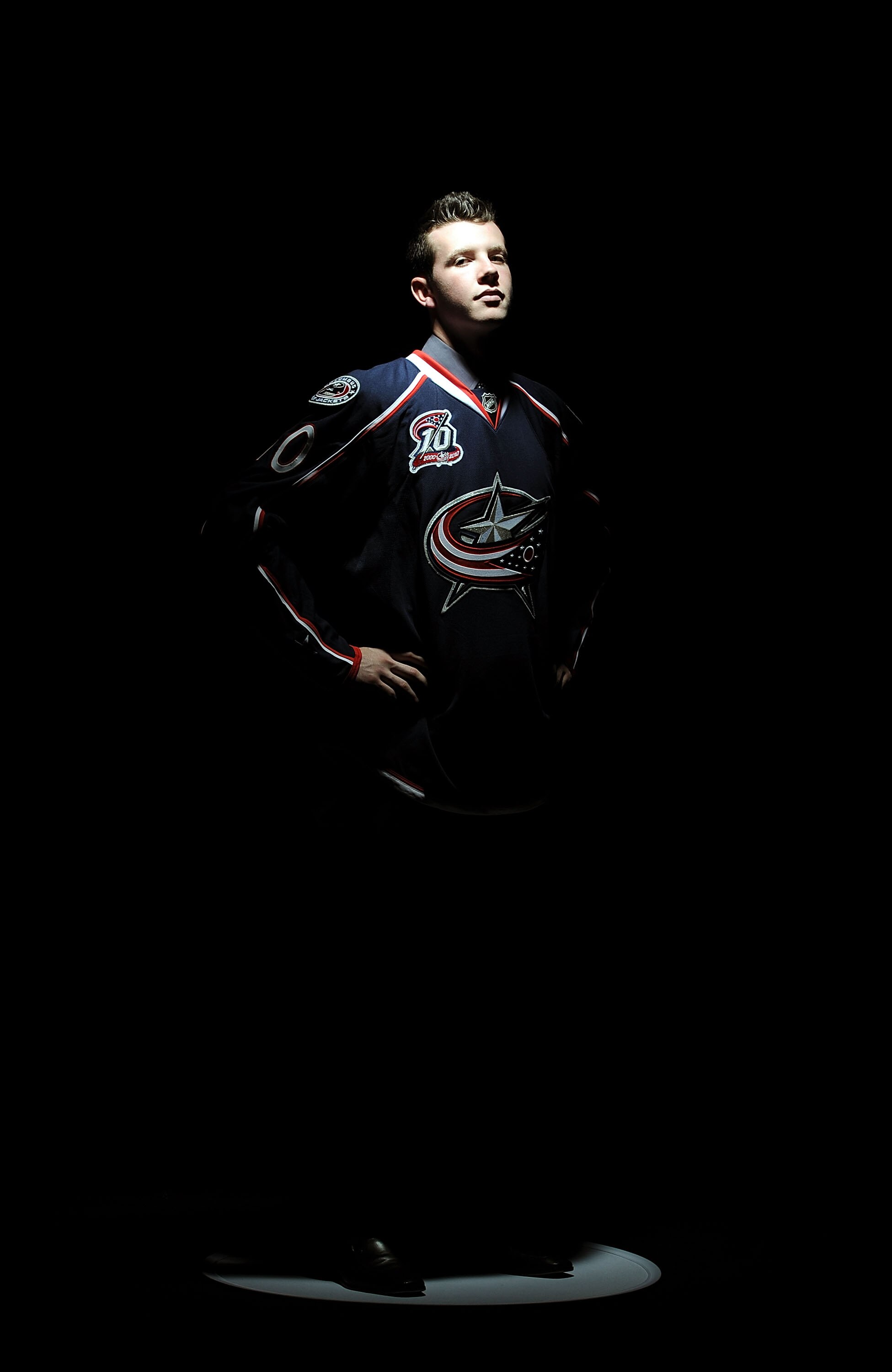 LOS ANGELES, CA - JUNE 25:  Ryan Johansen, drafted fourth overall by the Columbus Blue Jackets, poses for a portrait during the 2010 NHL Entry Draft at Staples Center on June 25, 2010 in Los Angeles, California.  (Photo by Harry How/Getty Images)