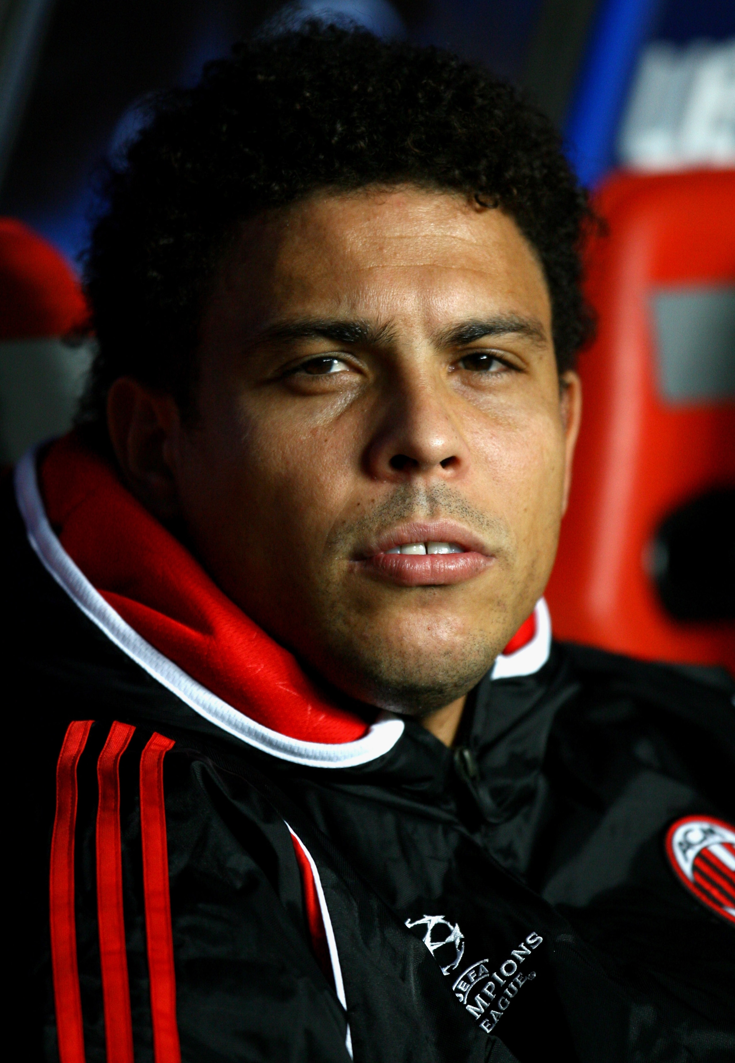 LISBON, PORTUGAL - NOVEMBER 28: Ronaldo of AC Milan looks on from the substitutes bench before the kick off of the UEFA Champions League Group D match between Benfica and AC Milan at the Luz Stadium on November 28, 2007 in Lisbon, Portugal. (Photo by Pa LISBON, PORTUGAL - NOVEMBER 28: Ronaldo of AC Milan looks on from the substitutes bench before the kick off of the UEFA Champions League Group D match between Benfica and AC Milan at the Luz Stadium on November 28, 2007 in Lisbon, Portugal. (Photo by Pa