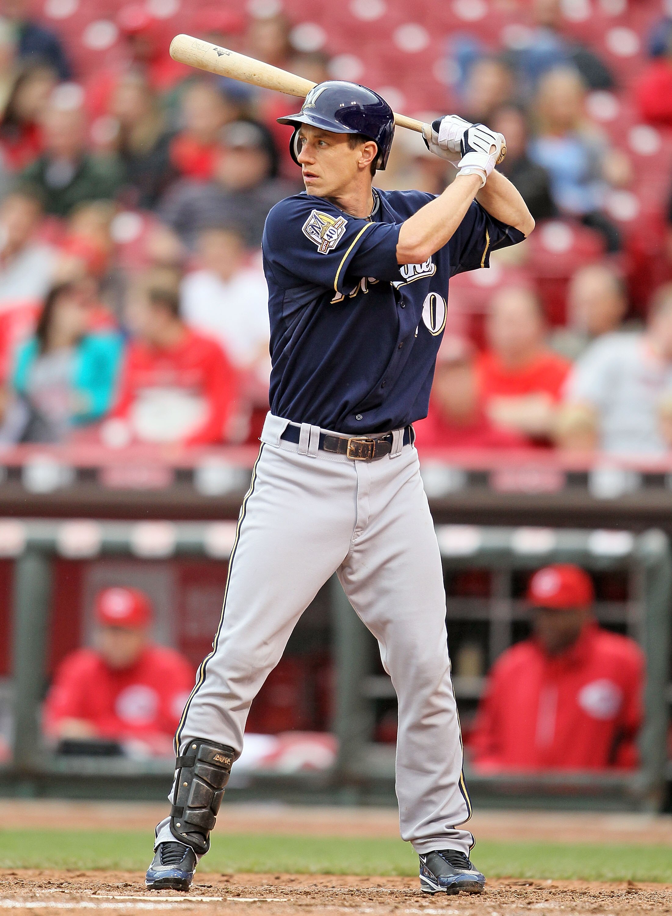 CINCINNATI - MAY 18:  Craig Counsell #30 of the Milwaukee Brewers is at bat during the game against the Cincinnati Reds at Great American Ball Park on May 18, 2010 in Cincinnati, Ohio.  (Photo by Andy Lyons/Getty Images)