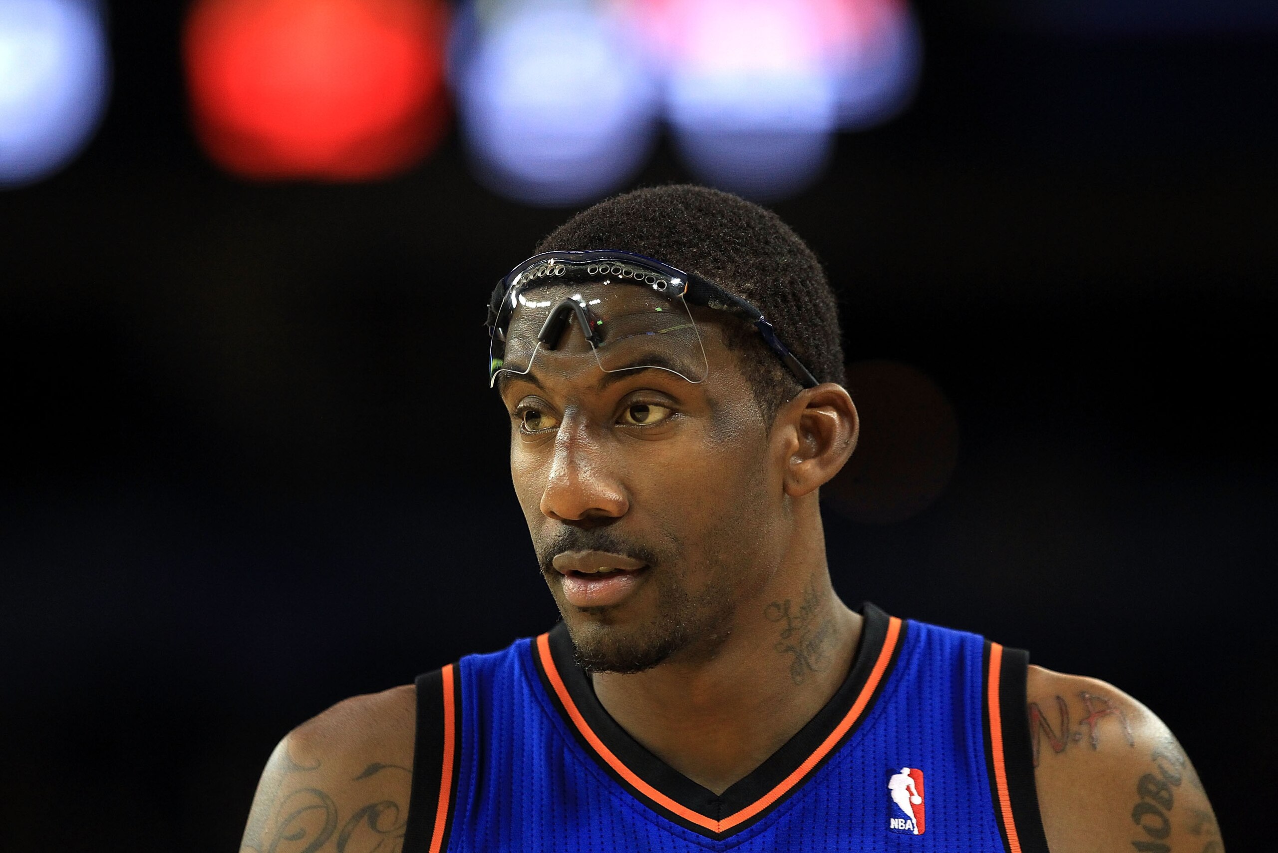 OAKLAND, CA - NOVEMBER 19:  Amar'e Stoudemire #1 of the New York Knicks in action against the Golden State Warriors at Oracle Arena on November 19, 2010 in Oakland, California. NOTE TO USER: User expressly acknowledges and agrees that, by downloading and