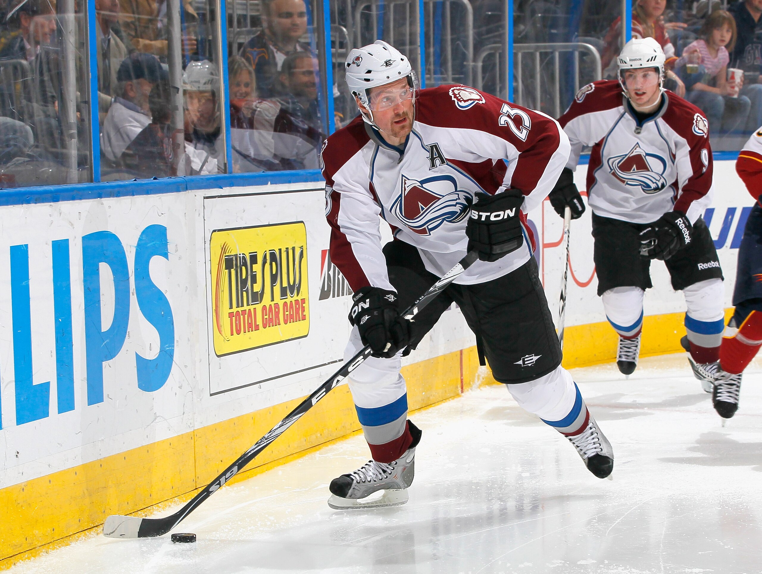 ATLANTA, GA - DECEMBER 10:  Milan Hejduk #23 of the Colorado Avalanche against the Atlanta Thrashers at Philips Arena on December 10, 2010 in Atlanta, Georgia.  (Photo by Kevin C. Cox/Getty Images)