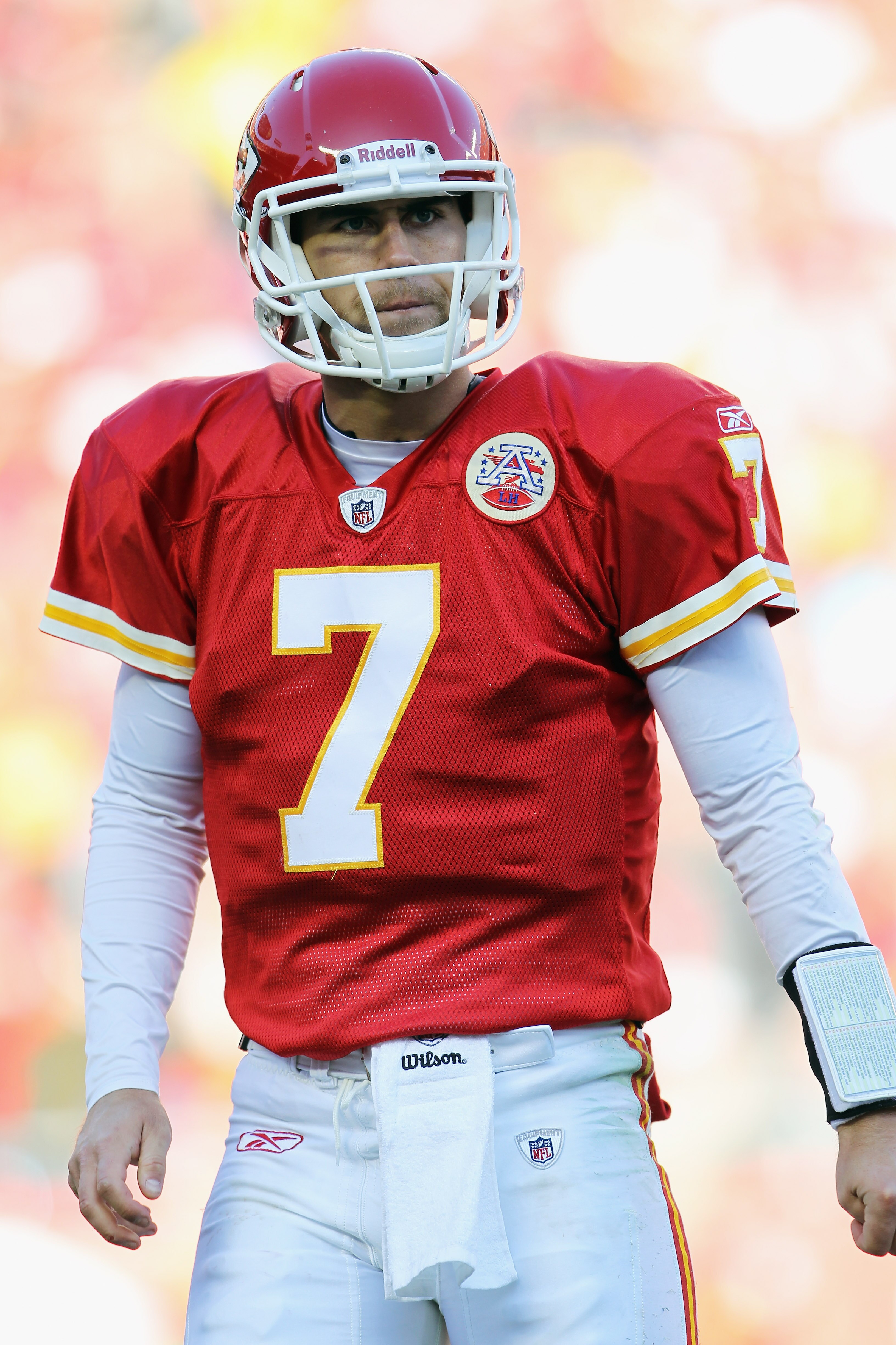 KANSAS CITY, MO - DECEMBER 05:  Quarterback Matt Cassel #7 of the Kansas City Chiefs in action during the game against the Denver Broncos on December 5, 2010 at Arrowhead Stadium in Kansas City, Missouri.  (Photo by Jamie Squire/Getty Images)