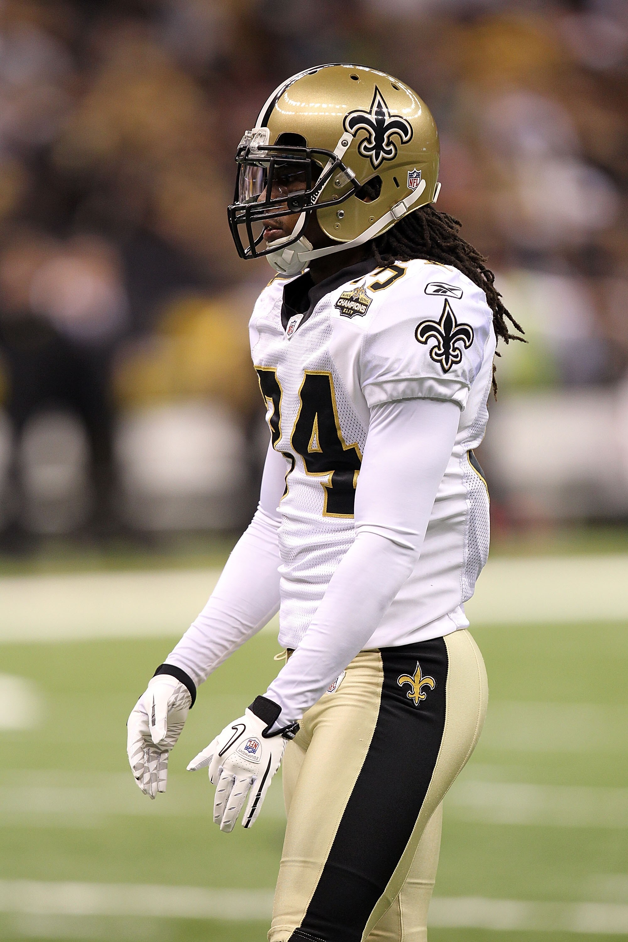 NEW ORLEANS - SEPTEMBER 09:  Patrick Robinson #34 of the New Orleans Saints at Louisiana Superdome on September 9, 2010 in New Orleans, Louisiana.  (Photo by Ronald Martinez/Getty Images)