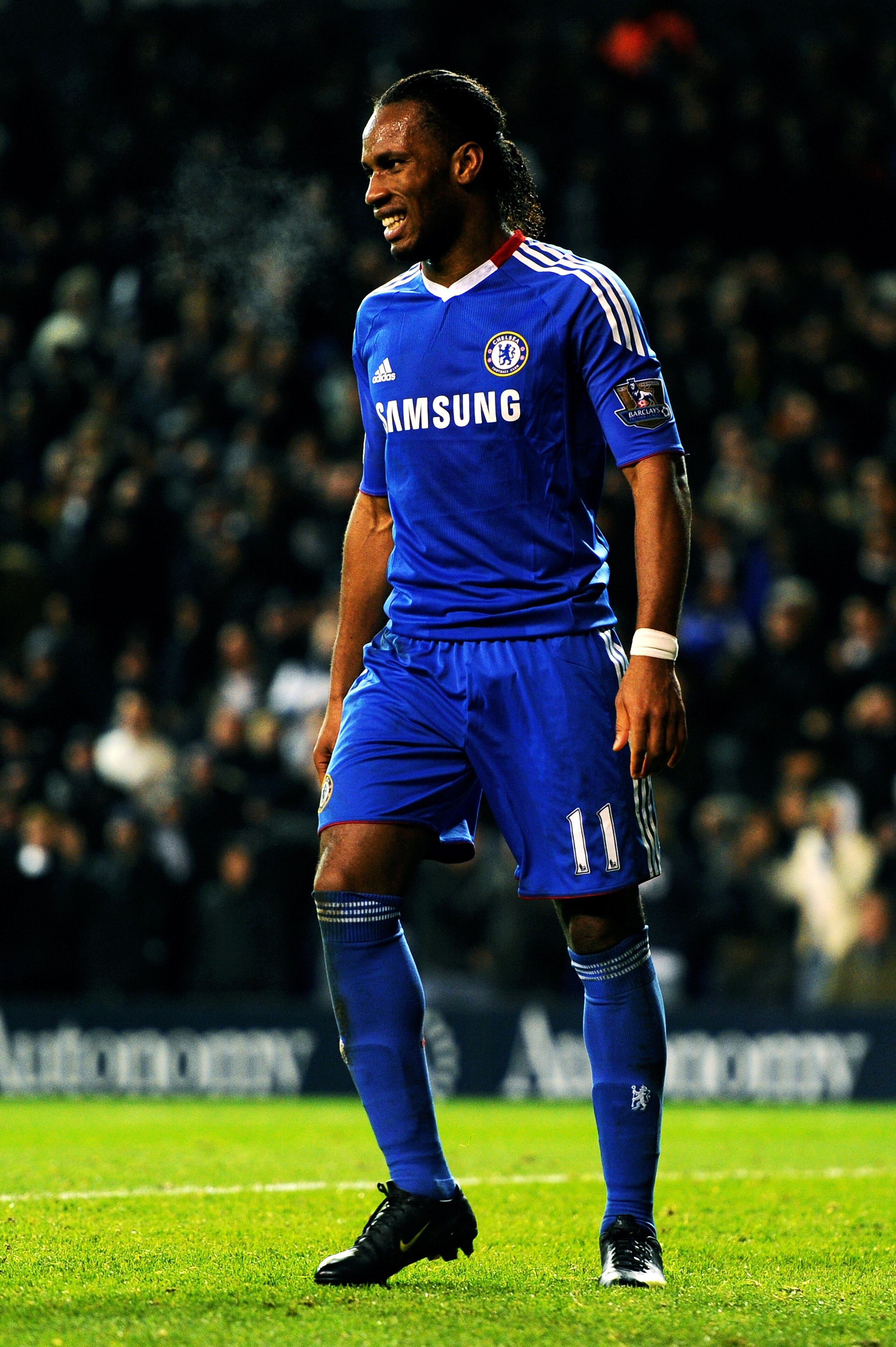 LONDON, ENGLAND - DECEMBER 12: Didier Drogba of Chelsea reacts after taking a penalty kick, which is saved by Spurs Goalkeeper Heurelho Gomes during the Barclays Premier League match between Tottenham Hotspur and Chelsea at White Hart Lane on December 12,