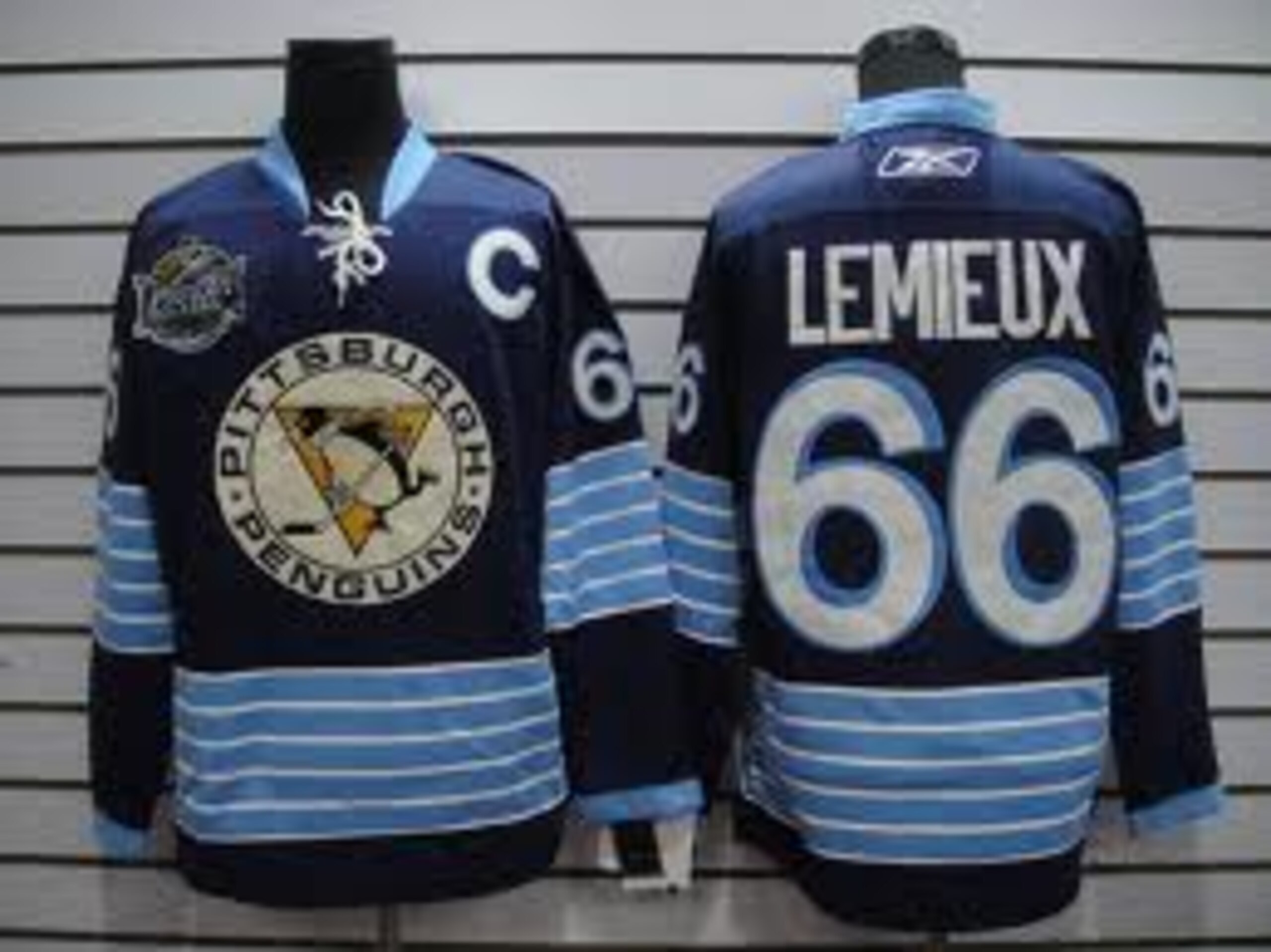 The Penguins Created Jersey for this years winter classic ,honors all of their uniforms