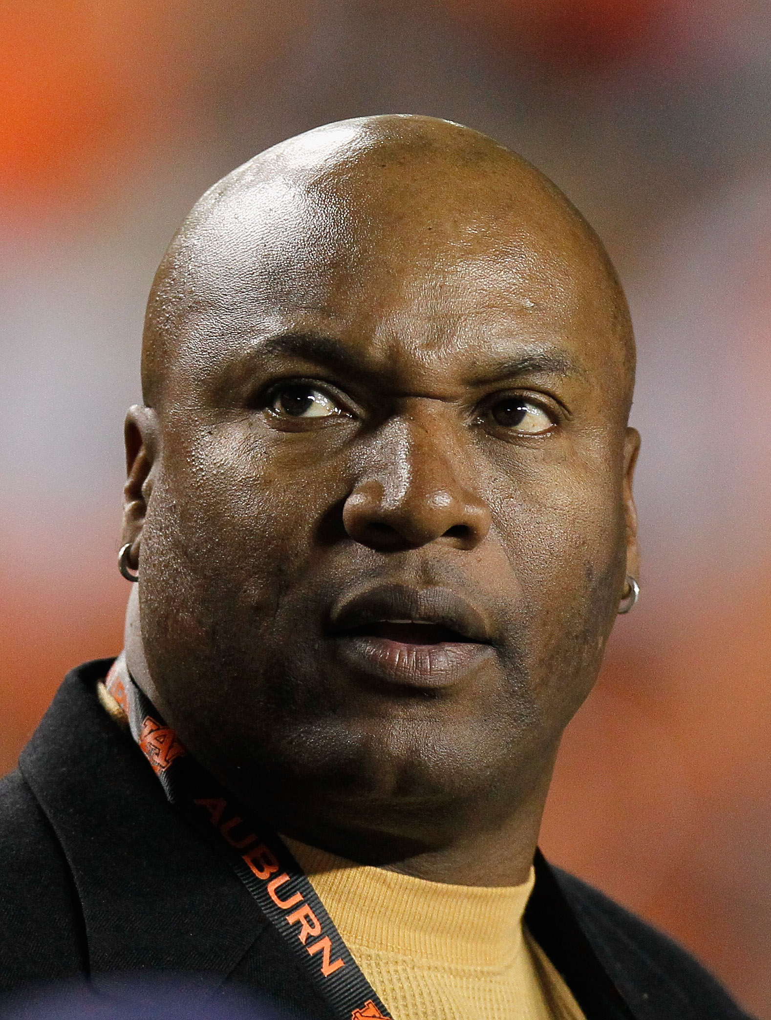 AUBURN, AL - NOVEMBER 13:  Former Auburn Tigers football player Bo Jackson watches the game between the Auburn Tigers and the Georgia Bulldogs at Jordan-Hare Stadium on November 13, 2010 in Auburn, Alabama.  (Photo by Kevin C. Cox/Getty Images)