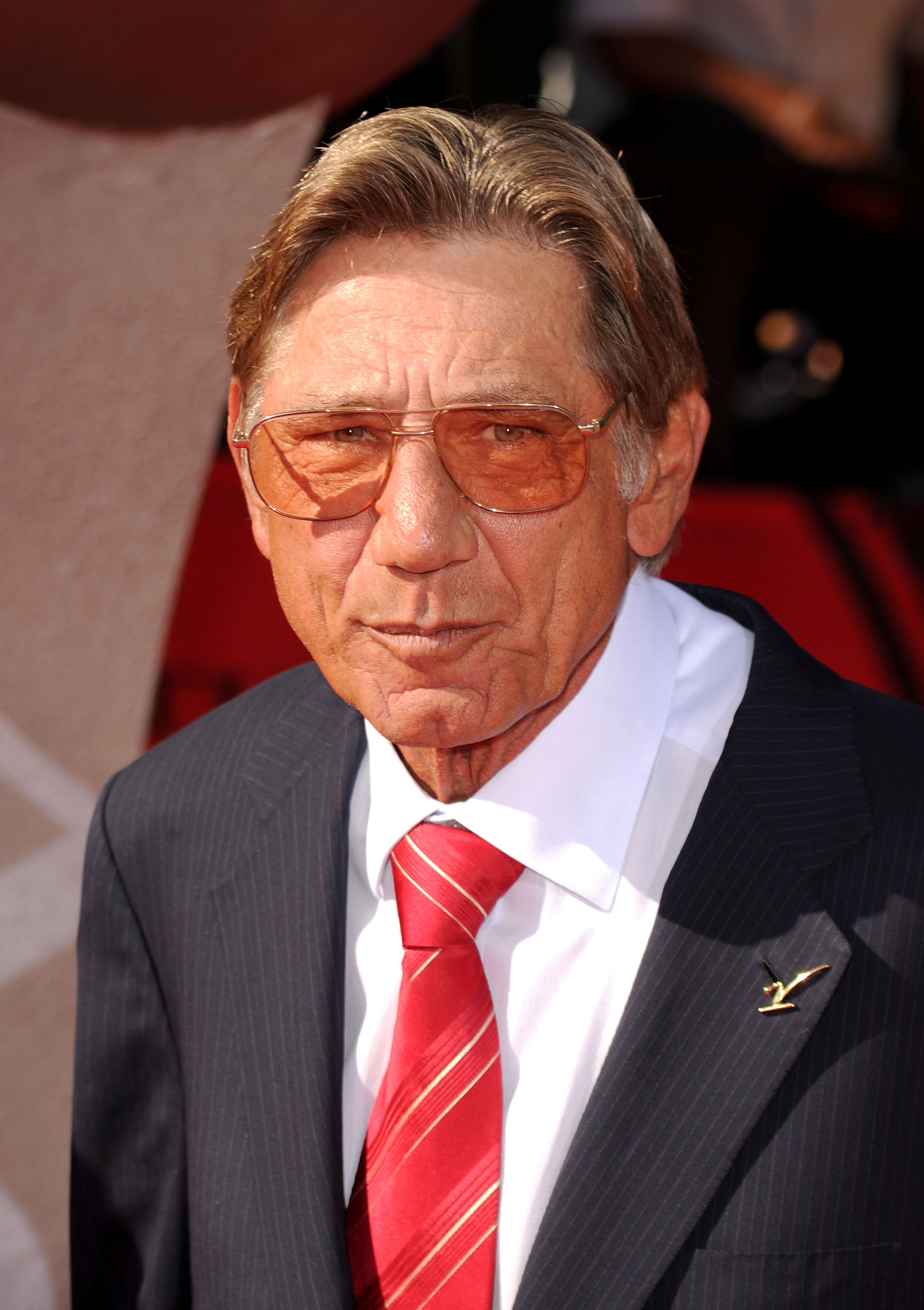 LOS ANGELES, CA - JULY 14:  Former NFL quarterback Joe Namath arrives at the 2010 ESPY Awards at Nokia Theatre L.A. Live on July 14, 2010 in Los Angeles, California.  (Photo by Jason Merritt/Getty Images for ESPY)