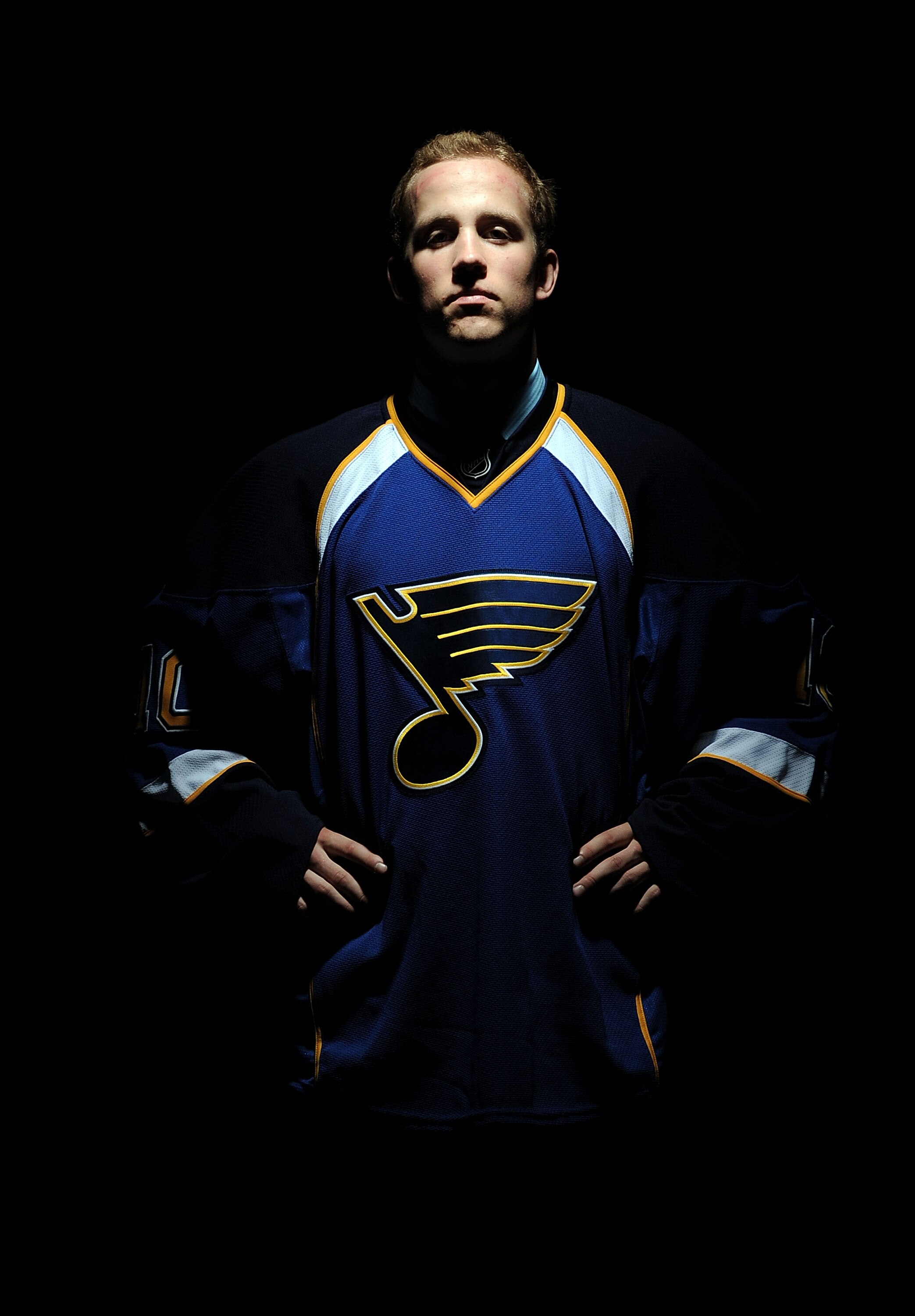 LOS ANGELES, CA - JUNE 25:  Jaden Schwartz, drafted 14th overall by the St. Louis Blues, poses for a portrait during the 2010 NHL Entry Draft at Staples Center on June 25, 2010 in Los Angeles, California.  (Photo by Harry How/Getty Images)