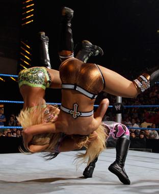 Survivor Series 2010: Natalya defeated Layla and MIchelle McCool in a 2-on-1 handicap match. Survivor Series 2010: Natalya defeated Layla and MIchelle McCool in a 2-on-1 handicap match.