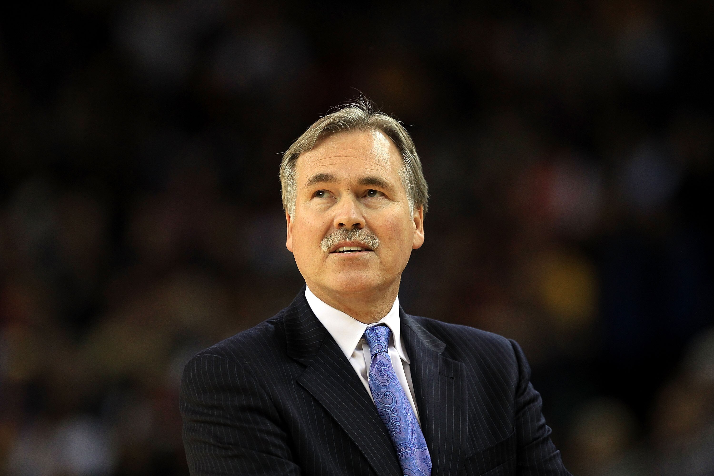 OAKLAND, CA - NOVEMBER 19:  Head coach Mike D'Antoni of the New York Knicks on the sidelines of their game against the Golden State Warriors at Oracle Arena on November 19, 2010 in Oakland, California. NOTE TO USER: User expressly acknowledges and agrees 