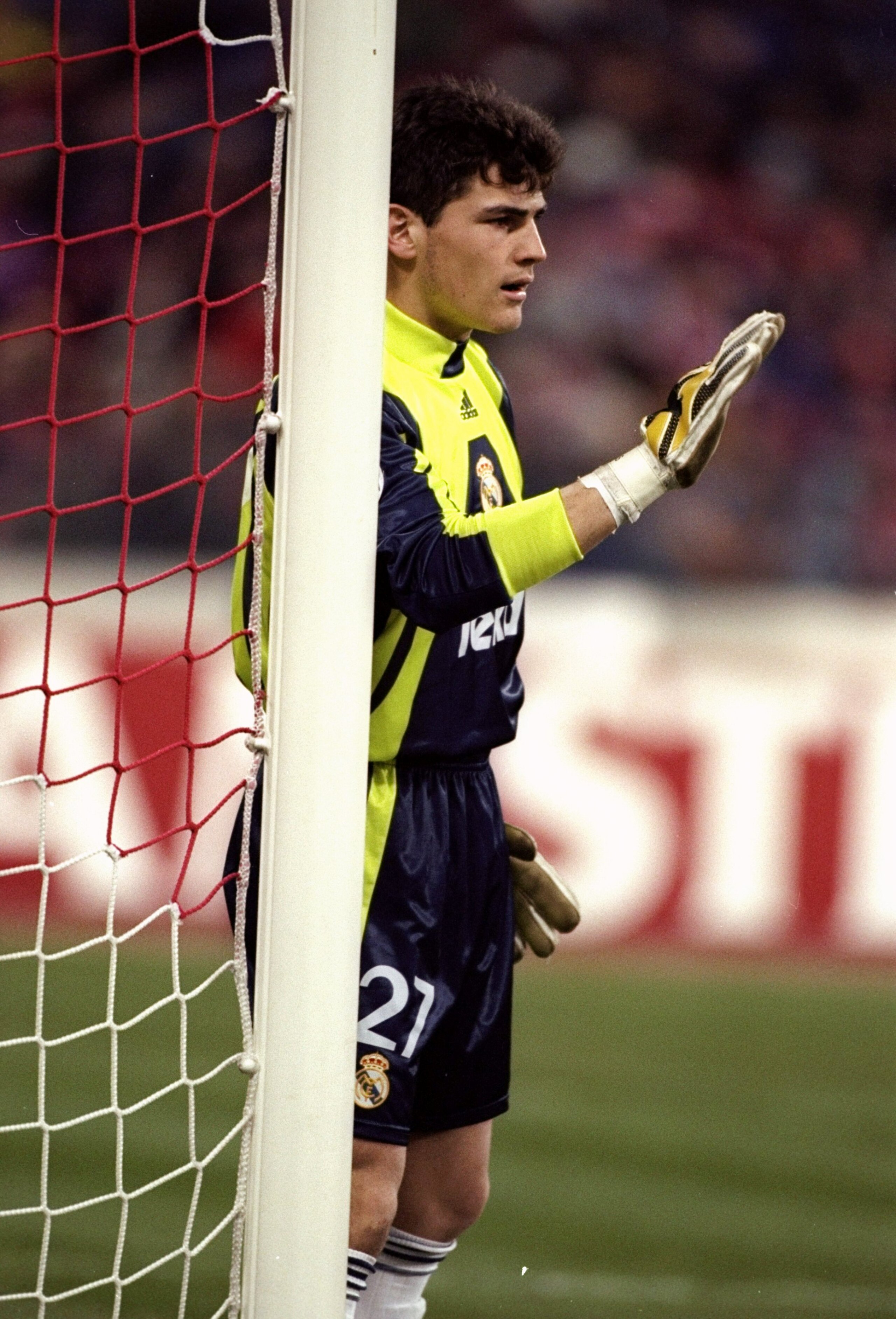 8 Mar 2000:  Iker Cassillas of Real Madrid during the UEFA Champions League game between Bayern Munich and Real Madrid at the Olympic Stadium in Munich, Germany. The game ended 4-1 to Bayern Munich. \ Mandatory Credit: Stu Forster /Allsport