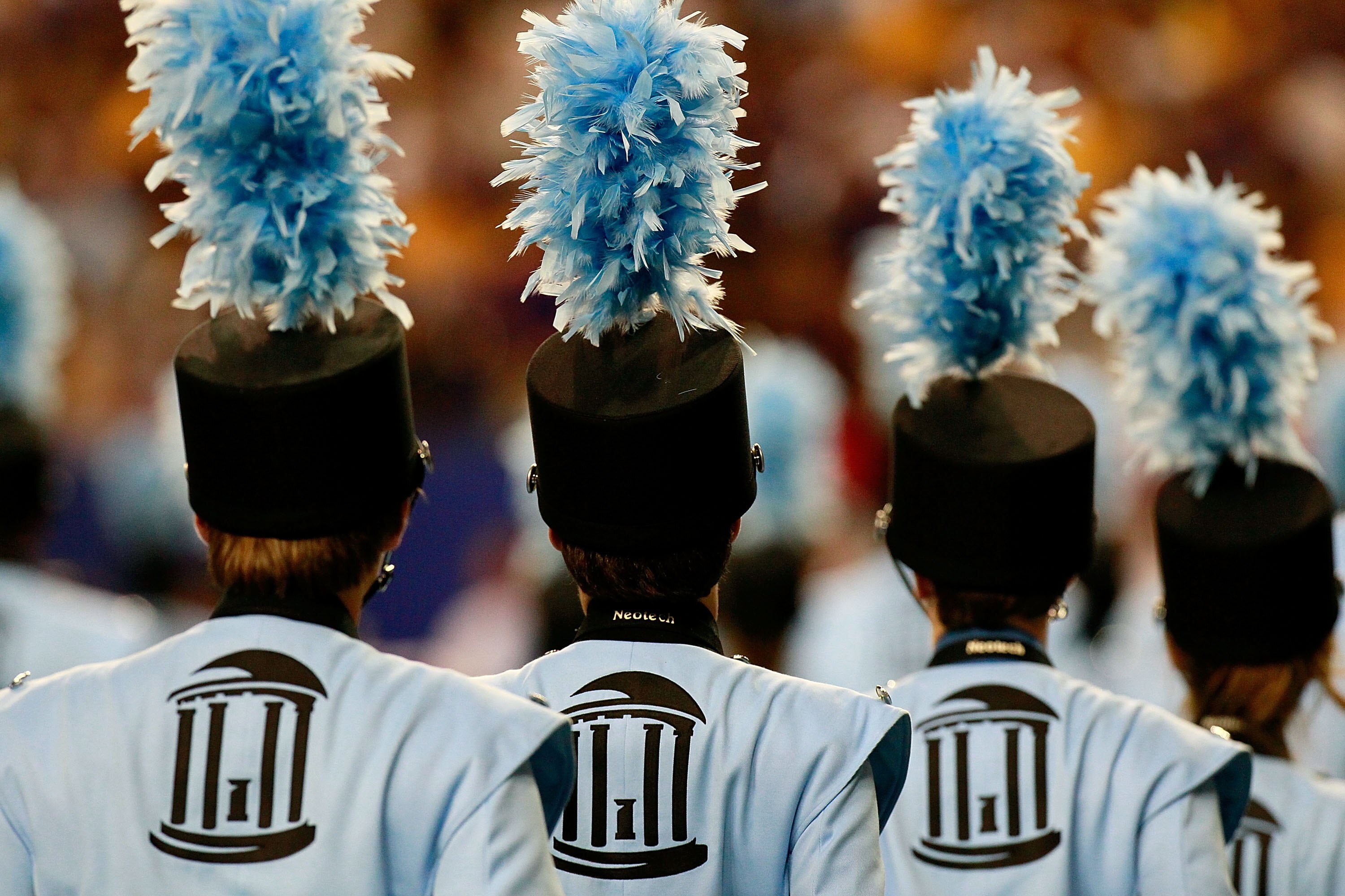 ATLANTA - SEPTEMBER 04:  The UNC Marching Tar Heels perform before the North Carolina Tar Heels face the LSU Tigers during the Chick-fil-A Kickoff Game at Georgia Dome on September 4, 2010 in Atlanta, Georgia.  (Photo by Kevin C. Cox/Getty Images)
