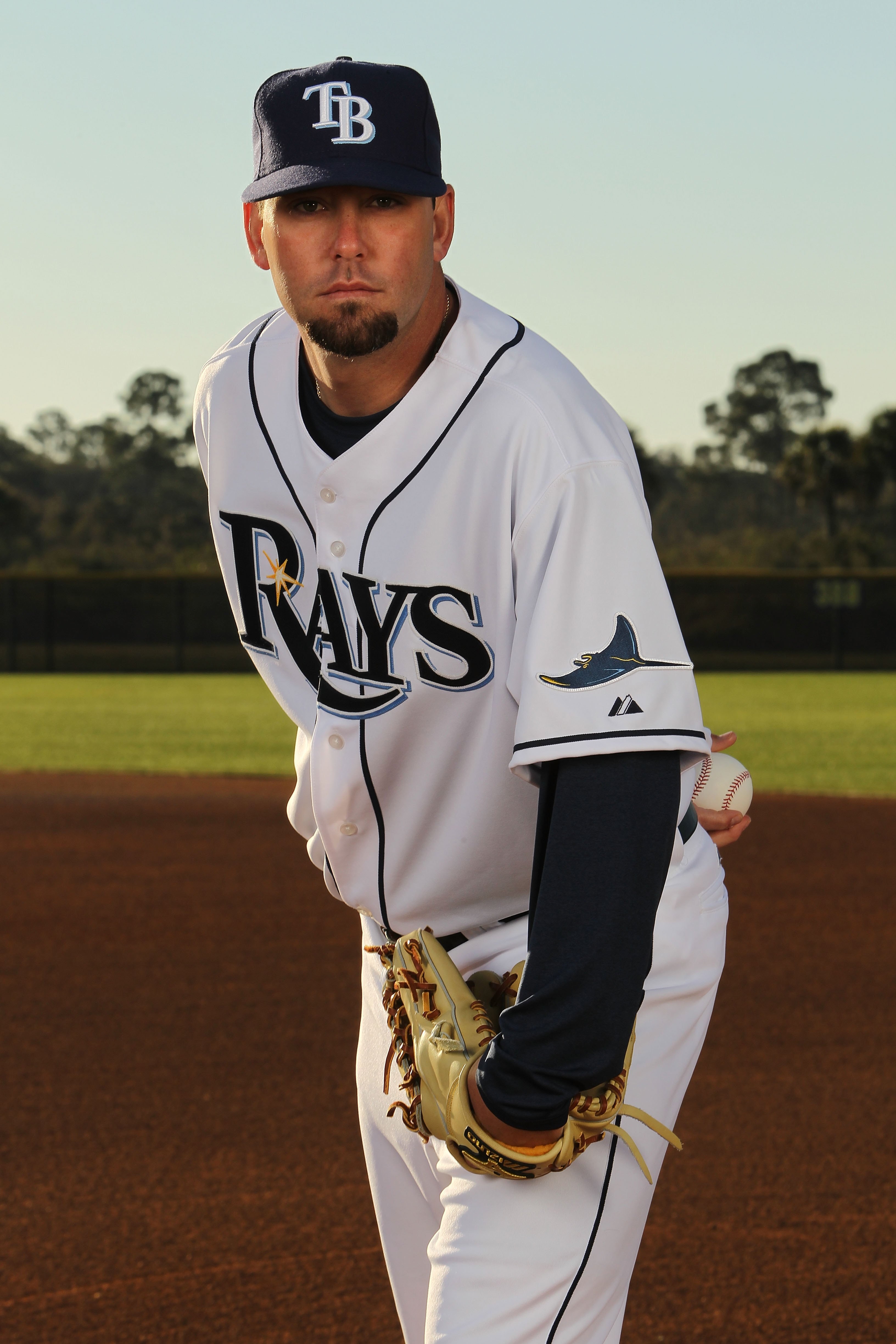 PORT CHARLOTTE, FL - FEBRUARY 26:  Dan Wheeler #35 of the Tampa Bay Rays poses for a photo during Spring Training Media Photo Day at Charlotte County Sports Park on February 26, 2010 in Port Charlotte, Florida.  (Photo by Nick Laham/Getty Images)