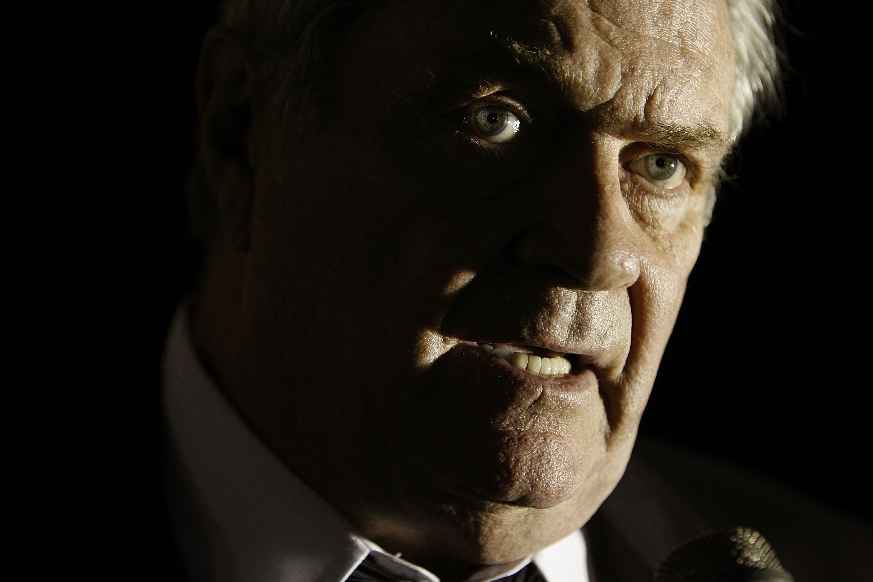 WASHINGTON - OCTOBER 30:  Former Boston Celtics player and head coach Tommy Heinsohn talks to the news media after attending legendary NBA coach Red Auerbach's viewing at Joseph Gawler's Sons Inc. funeral home October 30, 2006 in Washington, DC. Auerbach,