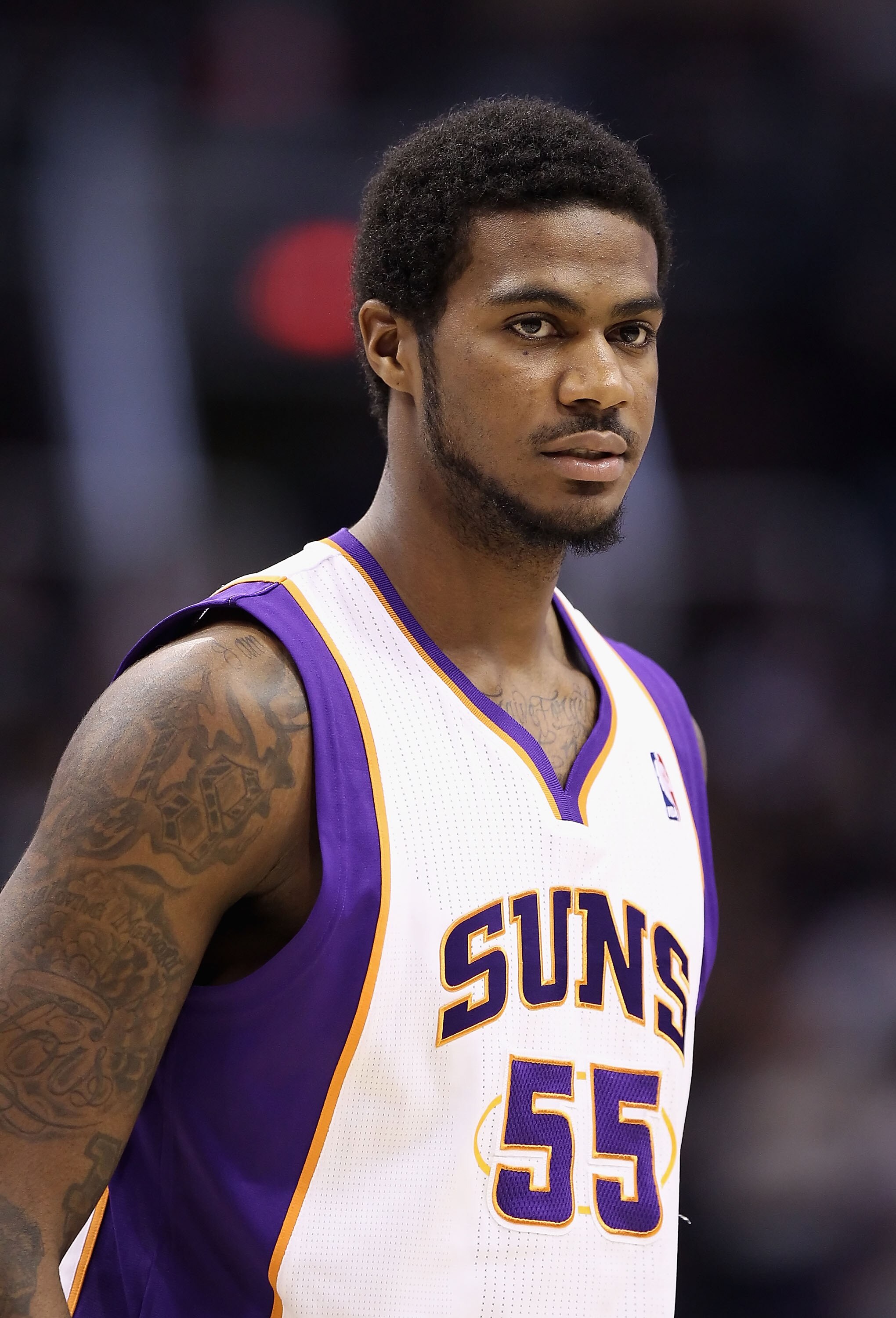 PHOENIX - DECEMBER 03:  Earl Clark #55 of the Phoenix Suns during the NBA game againt the Indiana Pacers at US Airways Center on December 3, 2010 in Phoenix, Arizona.  The Suns defeated the Pacers 105-97.  NOTE TO USER: User expressly acknowledges and agr