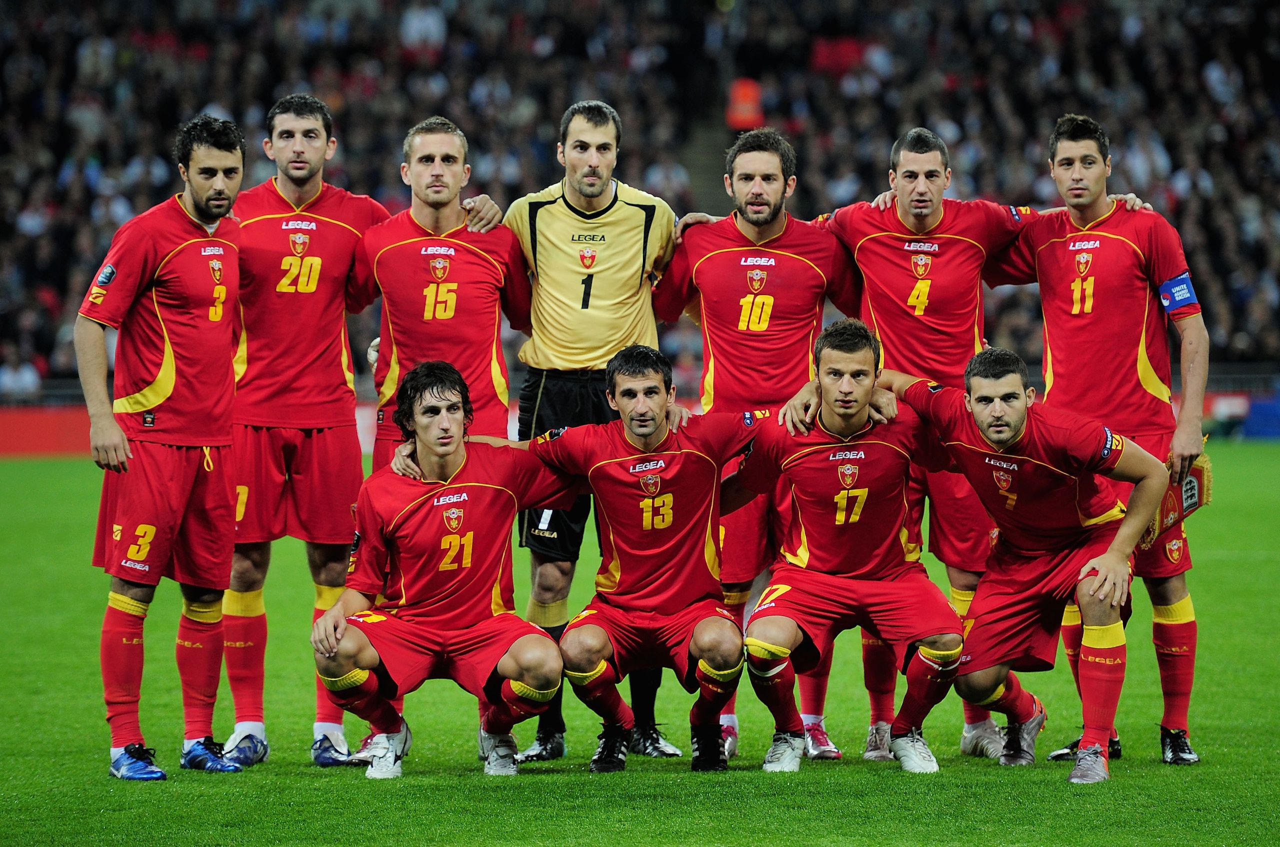 LONDON, ENGLAND - OCTOBER 12: The Montenegro team line up during the UEFA EURO 2012 Group G Qualifying match between England and Montenegro at Wembley Stadium on October 12, 2010 in London, England. (Photo by Shaun Botterill/Getty Images) LONDON, ENGLAND - OCTOBER 12: The Montenegro team line up during the UEFA EURO 2012 Group G Qualifying match between England and Montenegro at Wembley Stadium on October 12, 2010 in London, England. (Photo by Shaun Botterill/Getty Images)