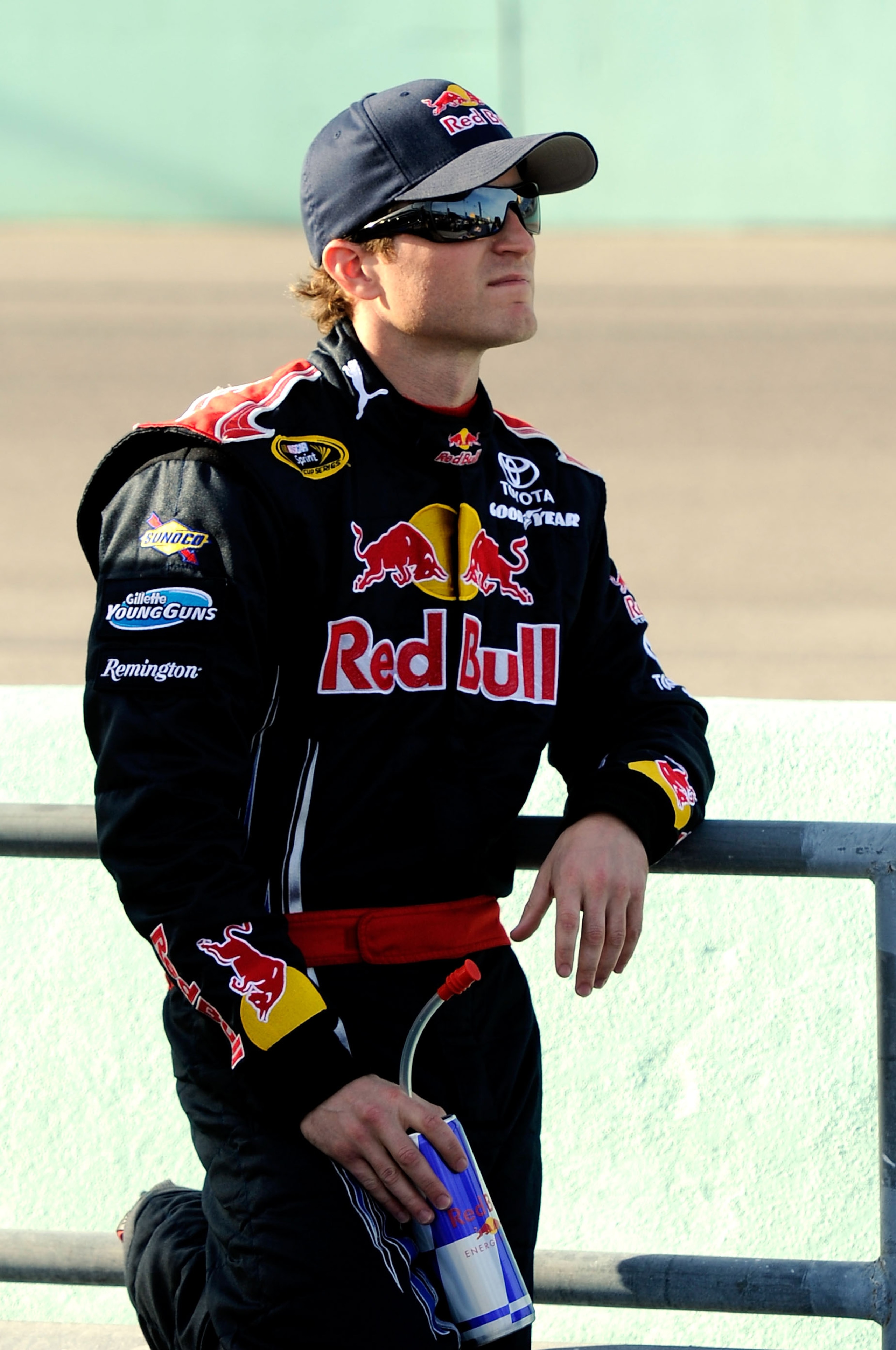 HOMESTEAD, FL - NOVEMBER 19: Kasey Kahne, driver of the #83 Red Bull Toyota, stands on the grid during qualifying for the NASCAR Sprint Cup Series Ford 400 at Homestead-Miami Speedway on November 19, 2010 in Homestead, Florida. (Photo by John Harrelson/ HOMESTEAD, FL - NOVEMBER 19: Kasey Kahne, driver of the #83 Red Bull Toyota, stands on the grid during qualifying for the NASCAR Sprint Cup Series Ford 400 at Homestead-Miami Speedway on November 19, 2010 in Homestead, Florida. (Photo by John Harrelson/