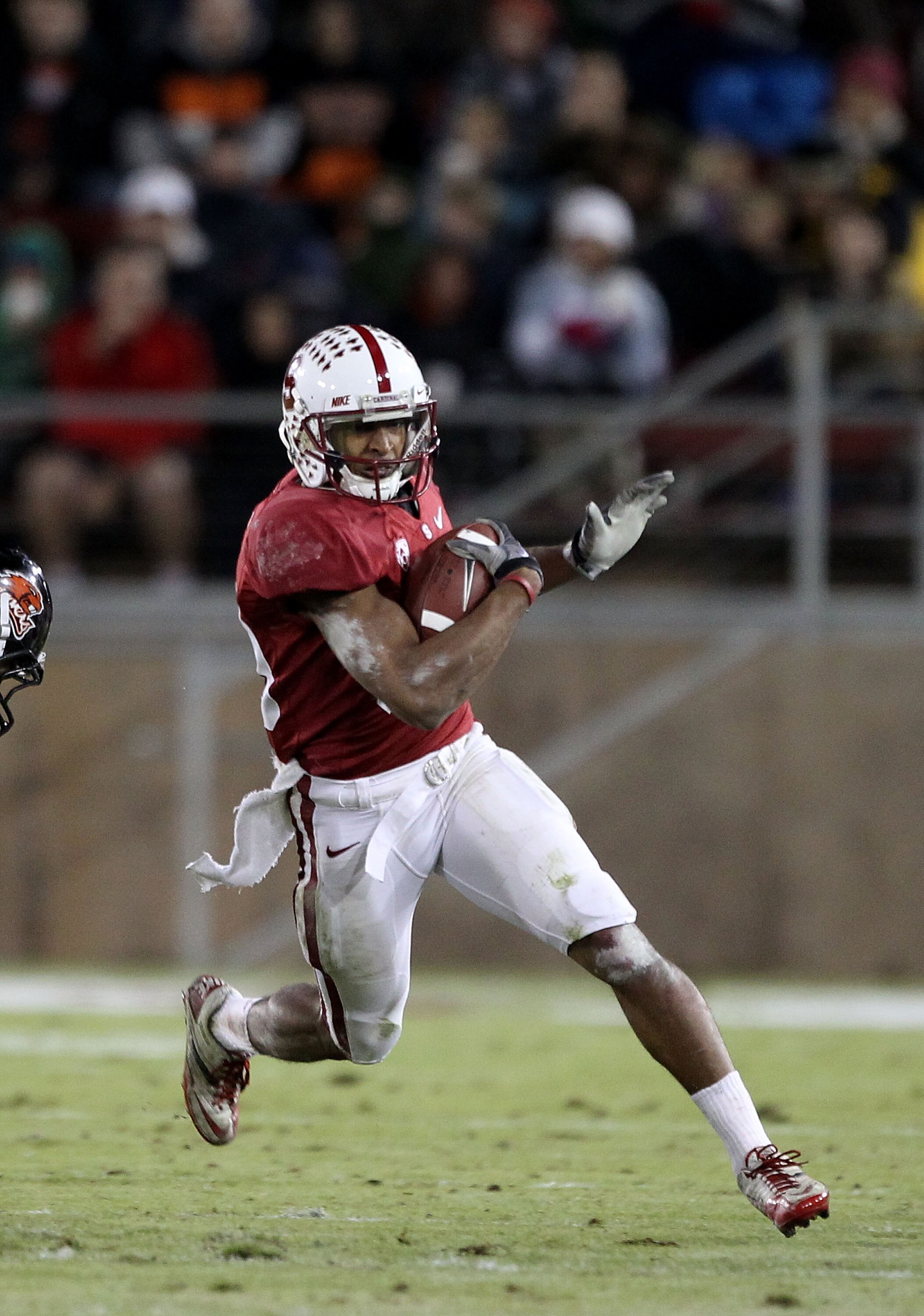 PALO ALTO, CA - NOVEMBER 27:  Doug Baldwin #89 of the Stanford Cardinal in action against the Oregon State Beavers at Stanford Stadium on November 27, 2010 in Palo Alto, California.  (Photo by Ezra Shaw/Getty Images)
