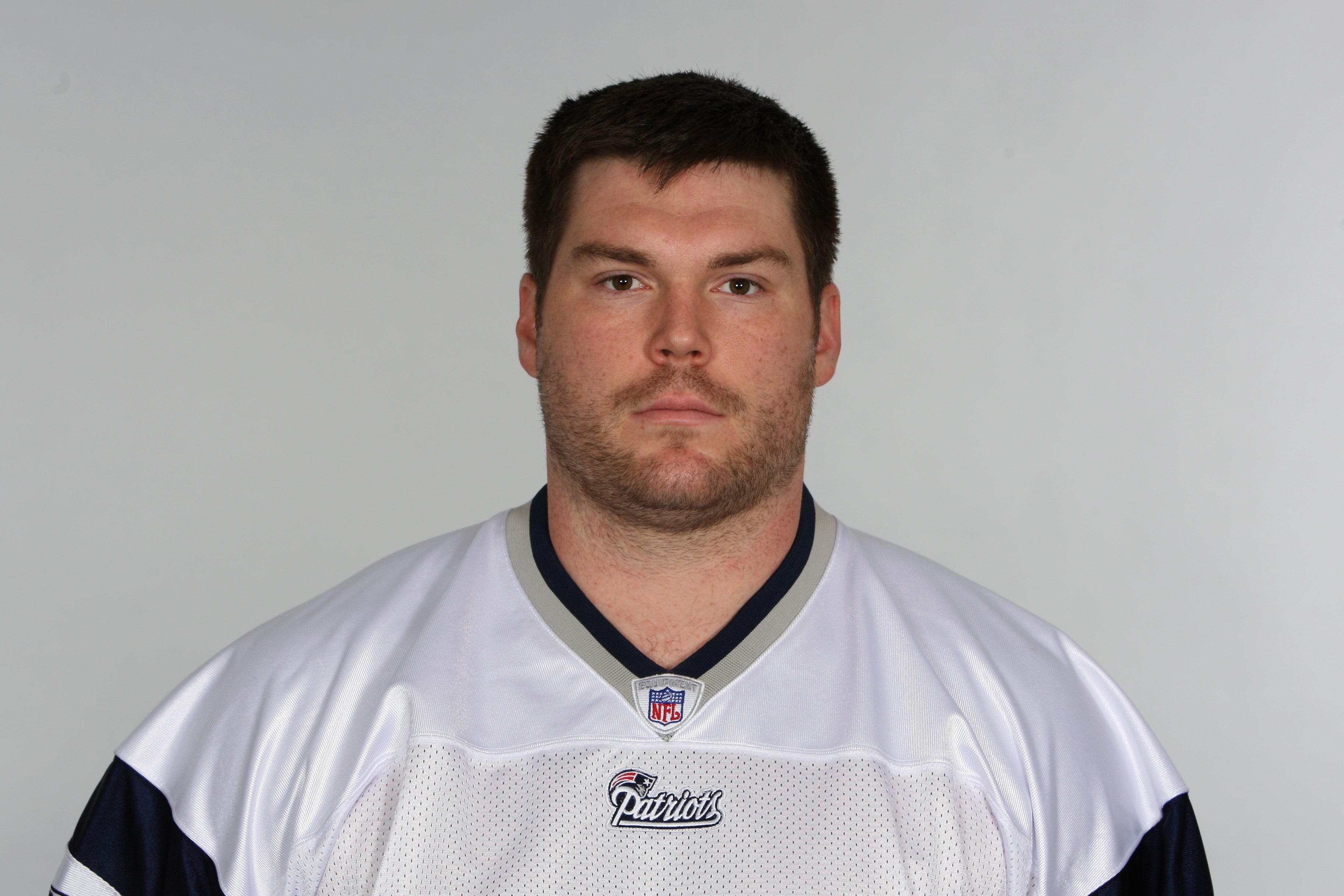 FOXBOROUGH, MA - 2009:  Dan Connolly of the New England Patriots poses for his 2009 NFL headshot at photo day in Foxborough, Massachusetts.  (Photo by NFL Photos)