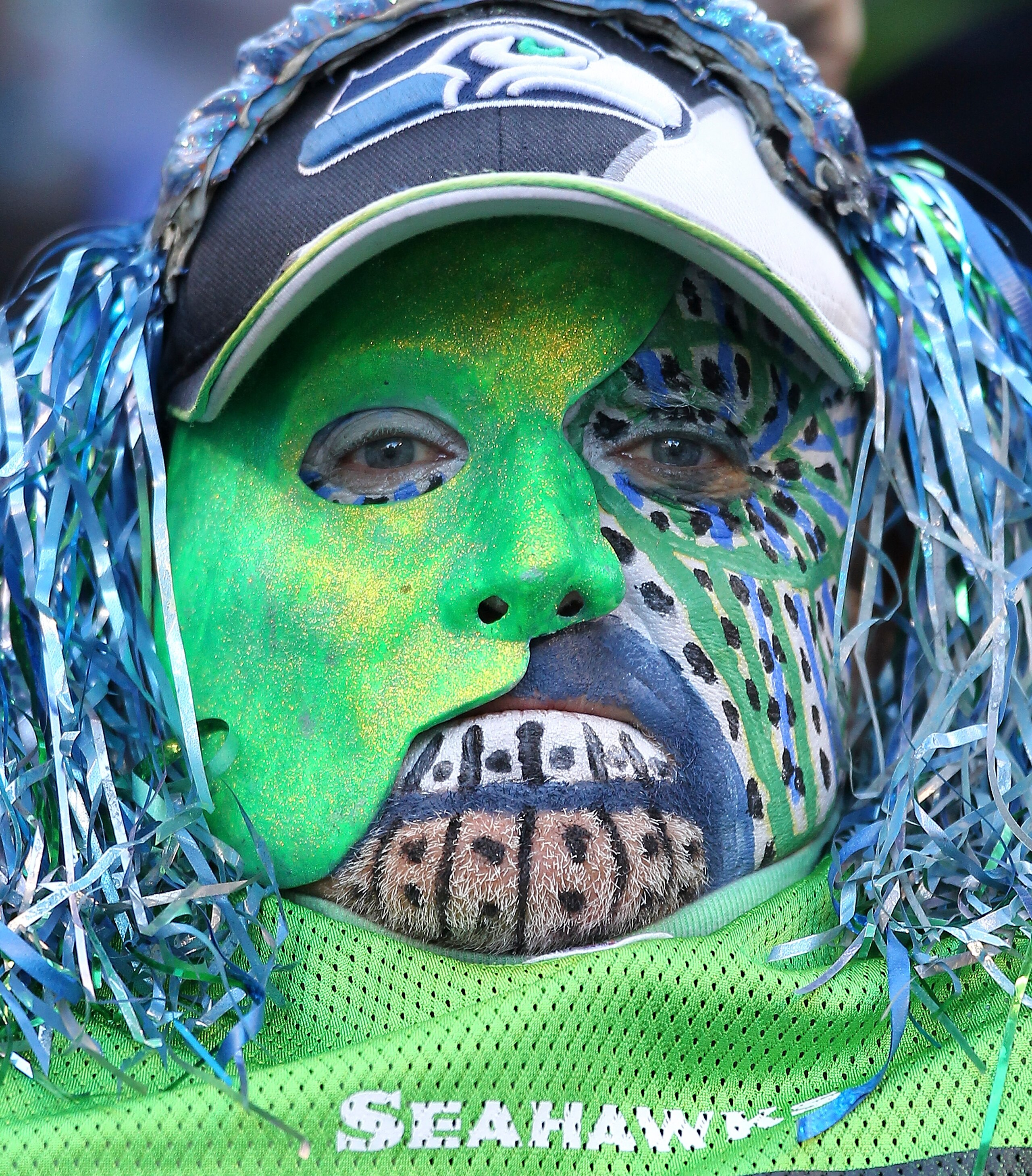 SEATTLE, WA - DECEMBER 19:  A fan looks on during the game between the Seattle Seahawks and the Atlanta Falcons at Qwest Field on December 19, 2010 in Seattle, Washington. The Falcons defeated the Seahawks 34-18. (Photo by Otto Greule Jr/Getty Images)