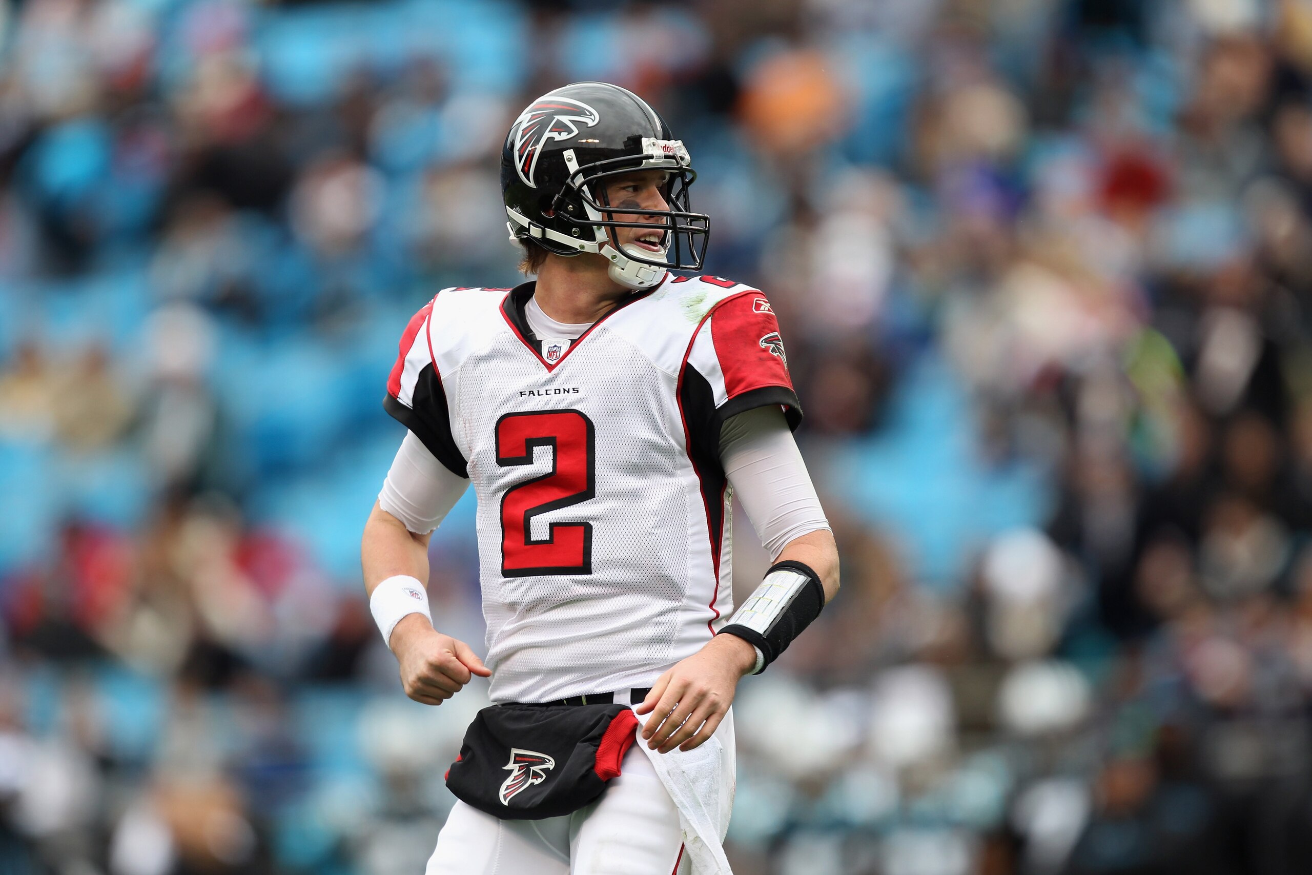 CHARLOTTE, NC - DECEMBER 12: Matt Ryan #2 of the Atlanta Falcons against the Carolina Panthers during their game at Bank of America Stadium on December 12, 2010 in Charlotte, North Carolina. (Photo by Streeter Lecka/Getty Images) CHARLOTTE, NC - DECEMBER 12: Matt Ryan #2 of the Atlanta Falcons against the Carolina Panthers during their game at Bank of America Stadium on December 12, 2010 in Charlotte, North Carolina. (Photo by Streeter Lecka/Getty Images)
