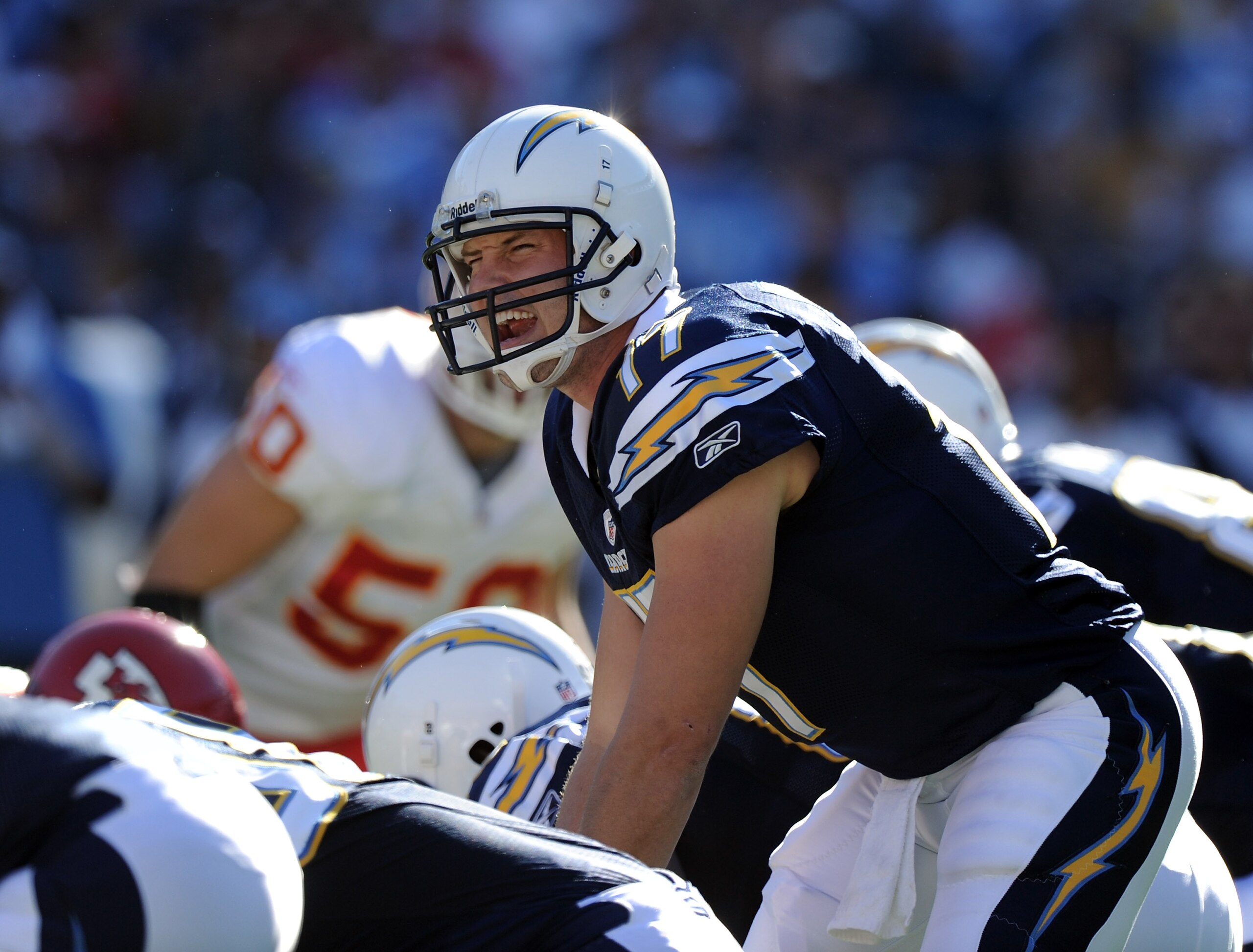 SAN DIEGO, CA - DECEMBER 12: Philip Rivers #17 of the San Diego Chargers calls a play during the game against the Kansas City Chiefs at Qualcomm Stadium on December 12, 2010 in San Diego, California. (Photo by Harry How/Getty Images) SAN DIEGO, CA - DECEMBER 12: Philip Rivers #17 of the San Diego Chargers calls a play during the game against the Kansas City Chiefs at Qualcomm Stadium on December 12, 2010 in San Diego, California. (Photo by Harry How/Getty Images)