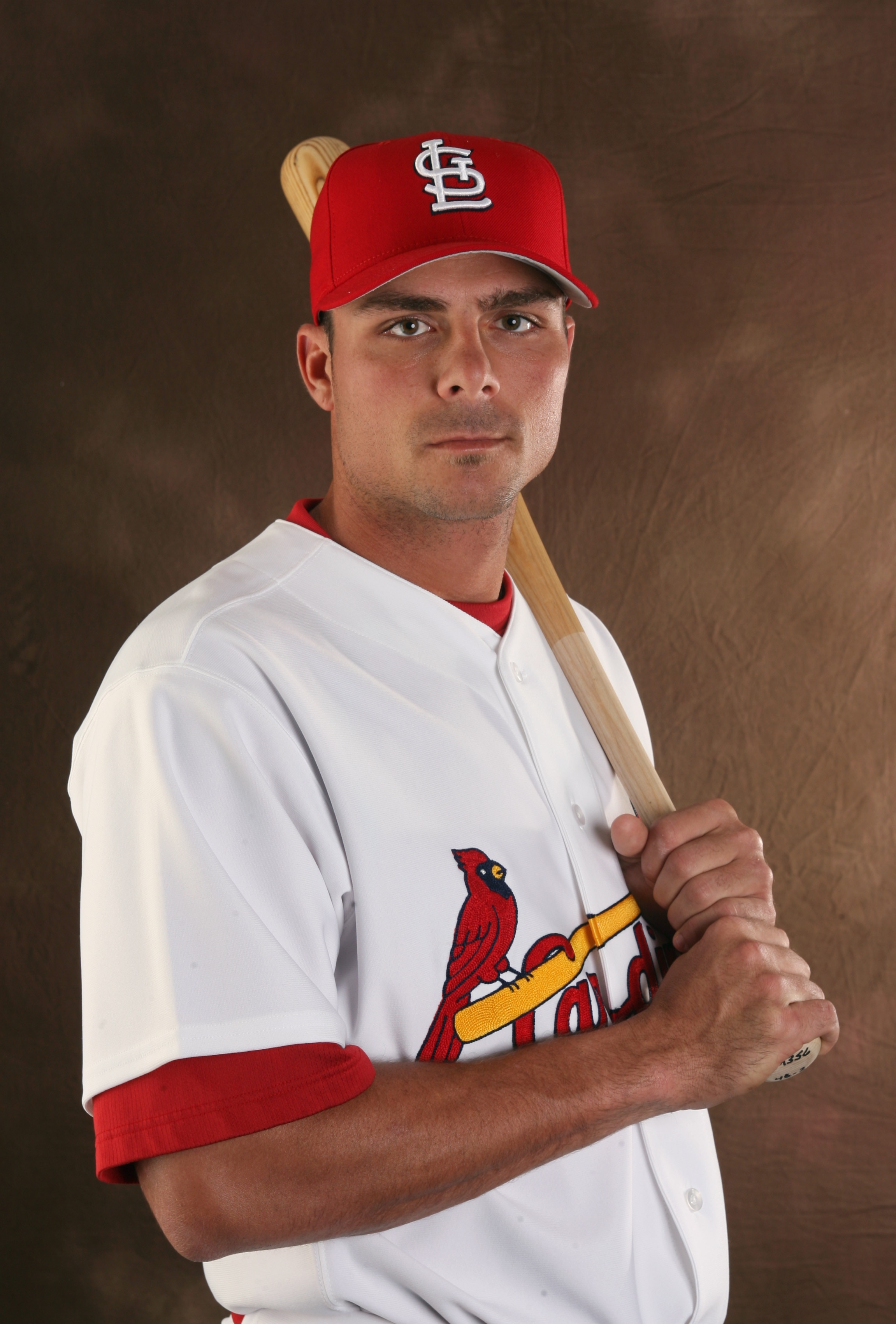 JUPITER, FL - FEBRUARY 28:  Rick Ankiel #49 of the St. Louis Cardinals poses for photos during St. Louis Cardinals Photo Day on February 28, 2006 at Roger Dean Stadium in Jupiter, Florida.  (Photo by Victor Baldizon/Getty Images)