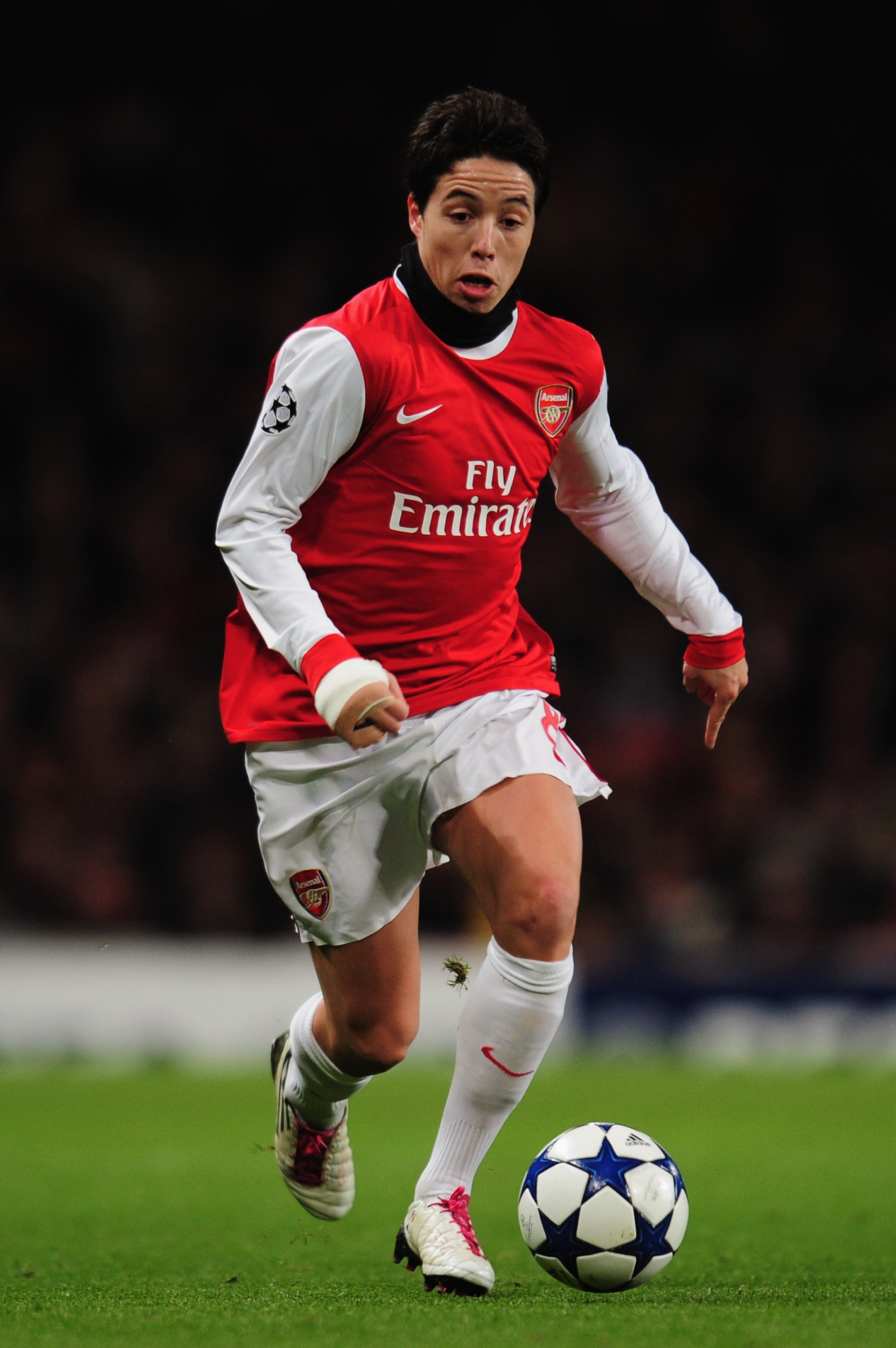 LONDON, ENGLAND - DECEMBER 08:  Samir Nasri of Arsenal in action during the UEFA Champions League Group H match between Arsenal and FK Partizan Belgrade at the Emirates Stadium on December 8, 2010 in London, England.  (Photo by Shaun Botterill/Getty Image