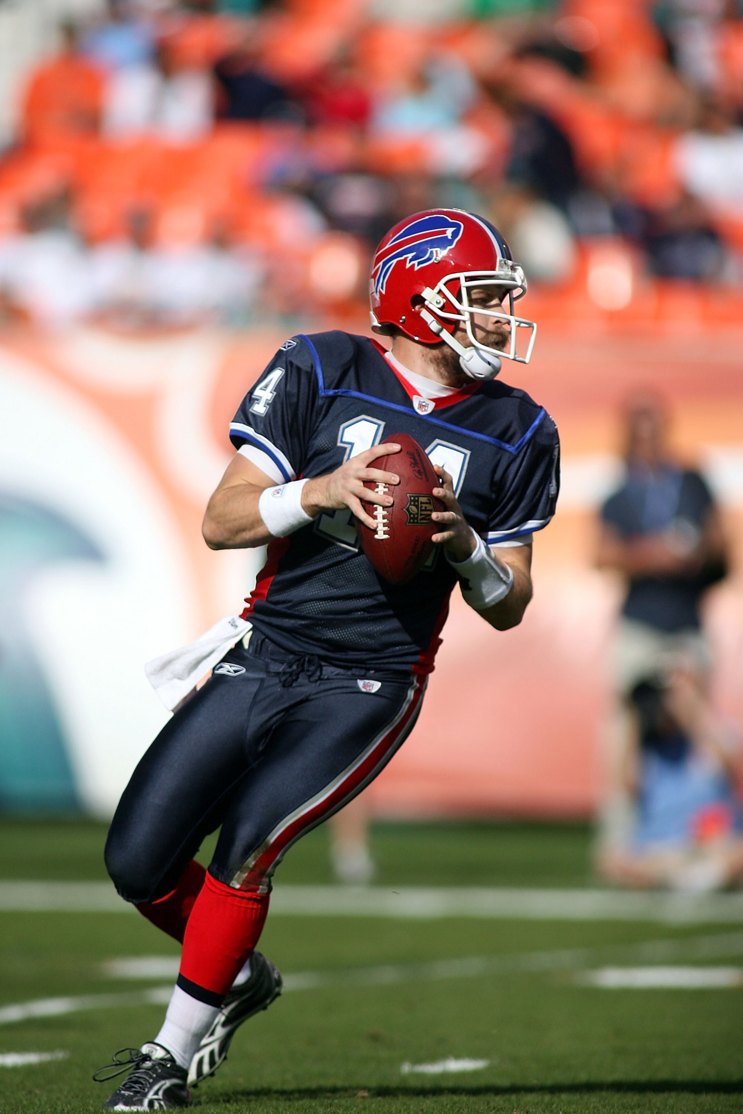 MIAMI - DECEMBER 19: Quarterback Ryan Fitzpatrick #14 of the Buffalo Bills throws against the Miami Dolphins at Sun Life Stadium on December 19, 2010 in Miami, Florida.The Bills defeated the Dolphins 17-14. (Photo by Marc Serota/Getty Images) MIAMI - DECEMBER 19: Quarterback Ryan Fitzpatrick #14 of the Buffalo Bills throws against the Miami Dolphins at Sun Life Stadium on December 19, 2010 in Miami, Florida.The Bills defeated the Dolphins 17-14. (Photo by Marc Serota/Getty Images)