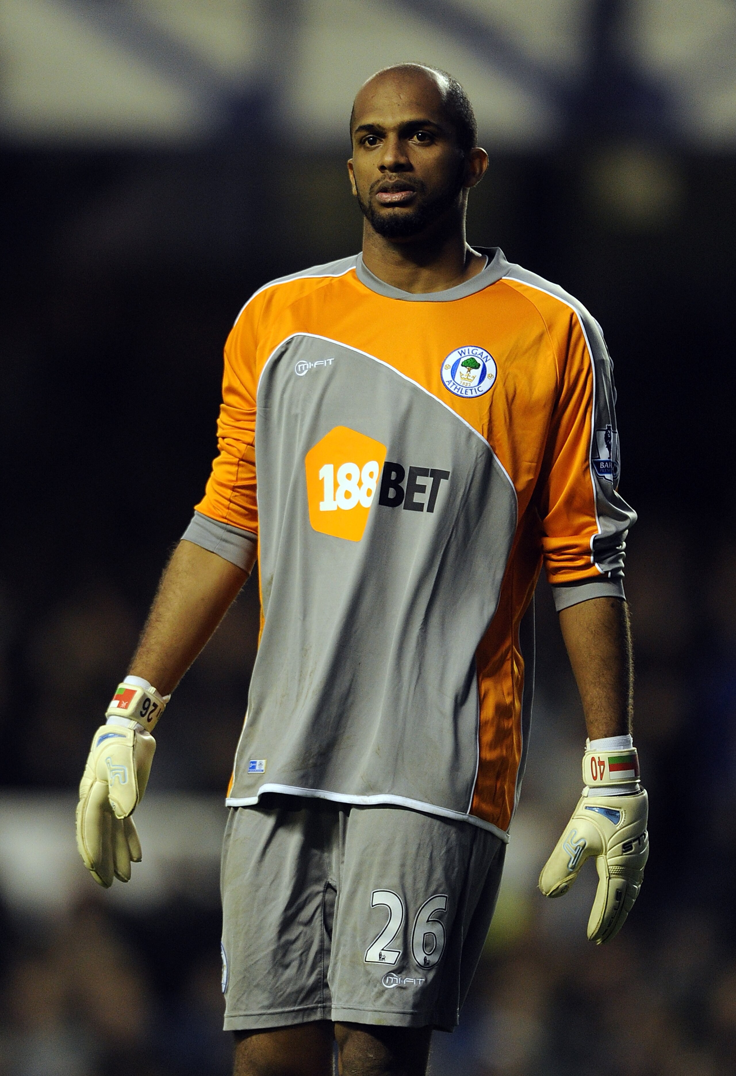 LIVERPOOL, ENGLAND - DECEMBER 11:  Ali Al-Habsi of Wigan Athletic during the Barclays Premier League match between Everton and Wigan Athletic at Goodison Park on December 11, 2010 in Liverpool, England.  (Photo by Chris Brunskill/Getty Images)