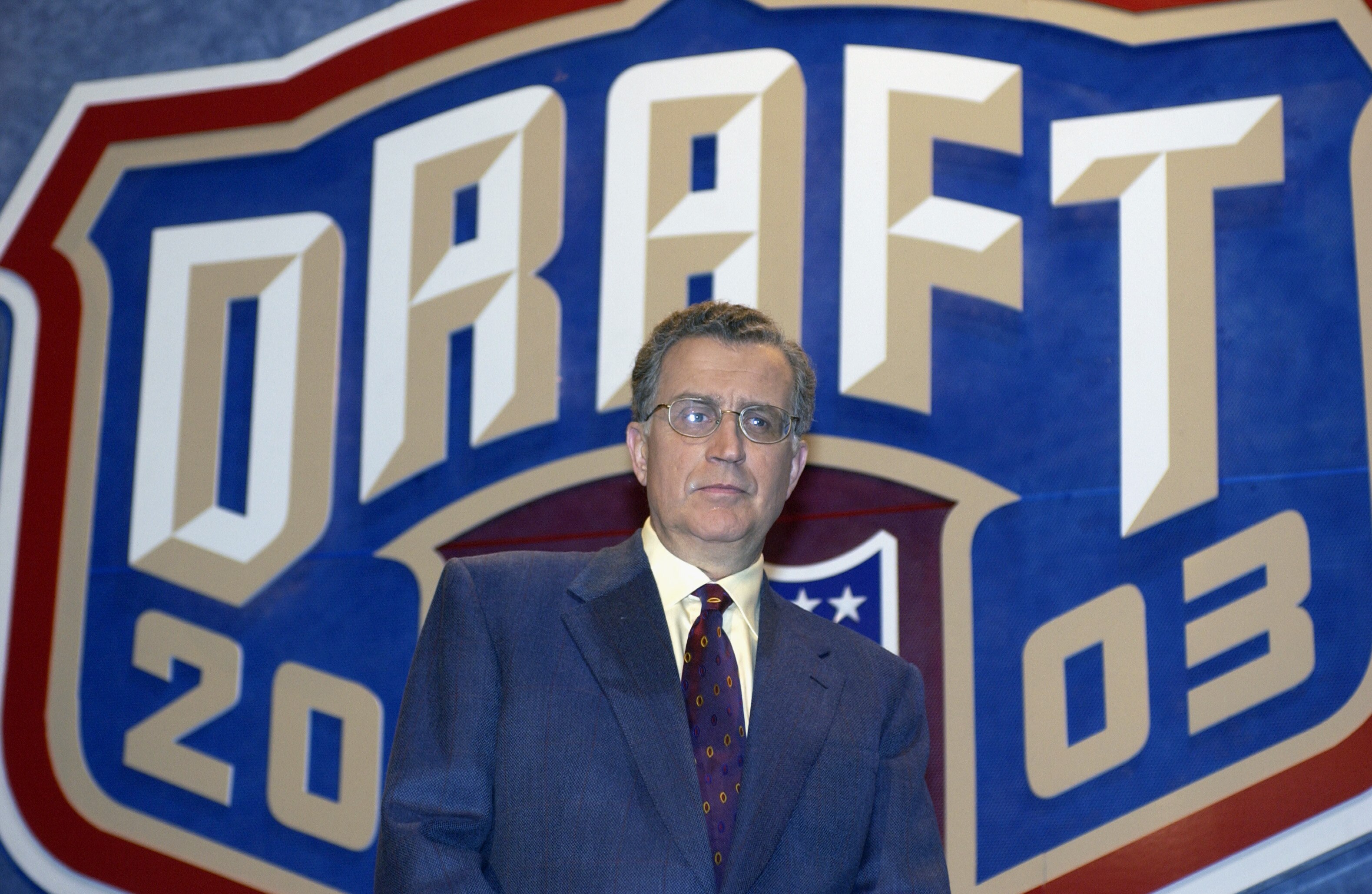 NEW YORK CITY - APRIL 26:  NFL Commissioner Paul Tagliabue at the 2003 NFL Draft on April 26, 2003 at Madison Square Garden in New York City. (Photo by Ezra Shaw/Getty Images)