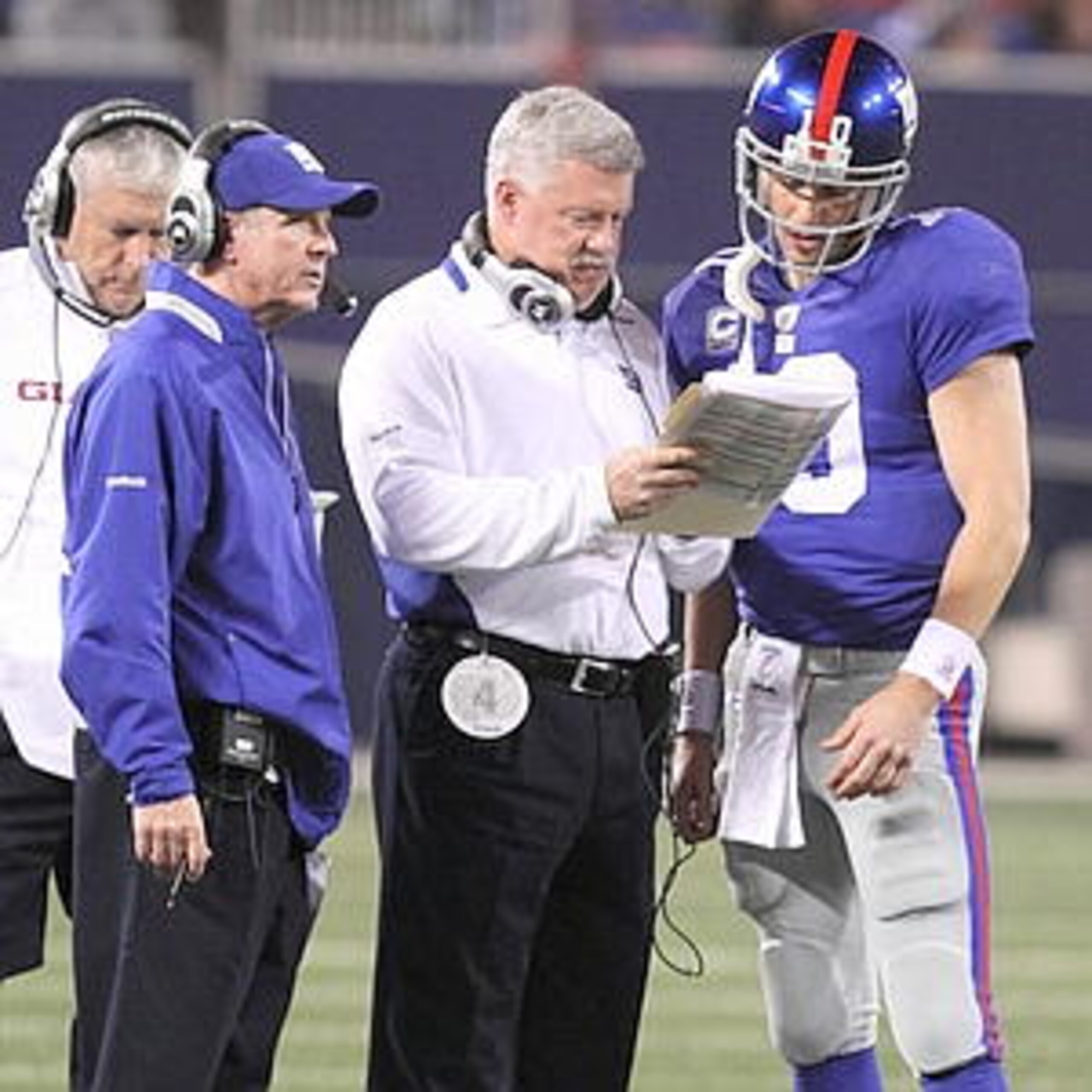 Gilbride's playcalling all season has been questioned, and he struggled to put together four complete quarters against the Eagles.