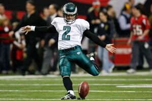 Akers placed the kick perfectly after catching the Giants offguard. The Giants did not even have their hands team on the field for the kickoff