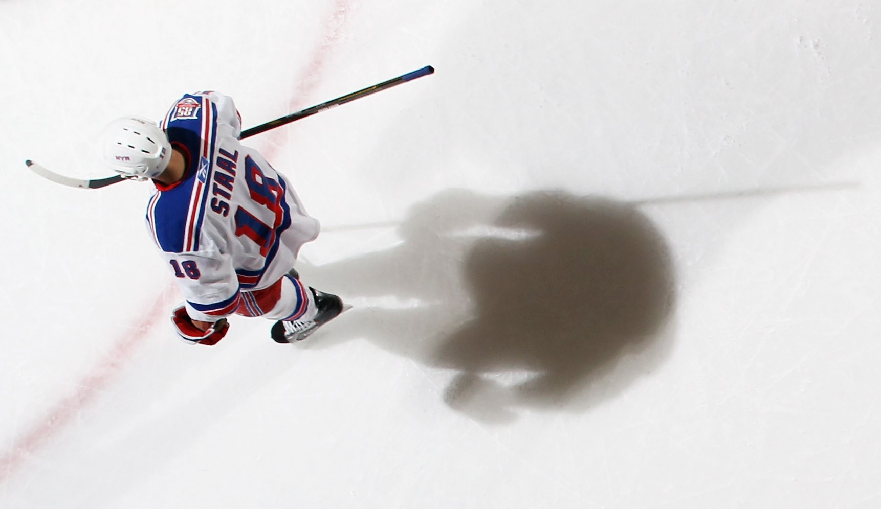 UNIONDALE, NY - DECEMBER 02: Marc Staal #18 of the New York Rangers skates against the New York Islanders at the Nassau Coliseum on December 2, 2010 in Uniondale, New York.  (Photo by Bruce Bennett/Getty Images)