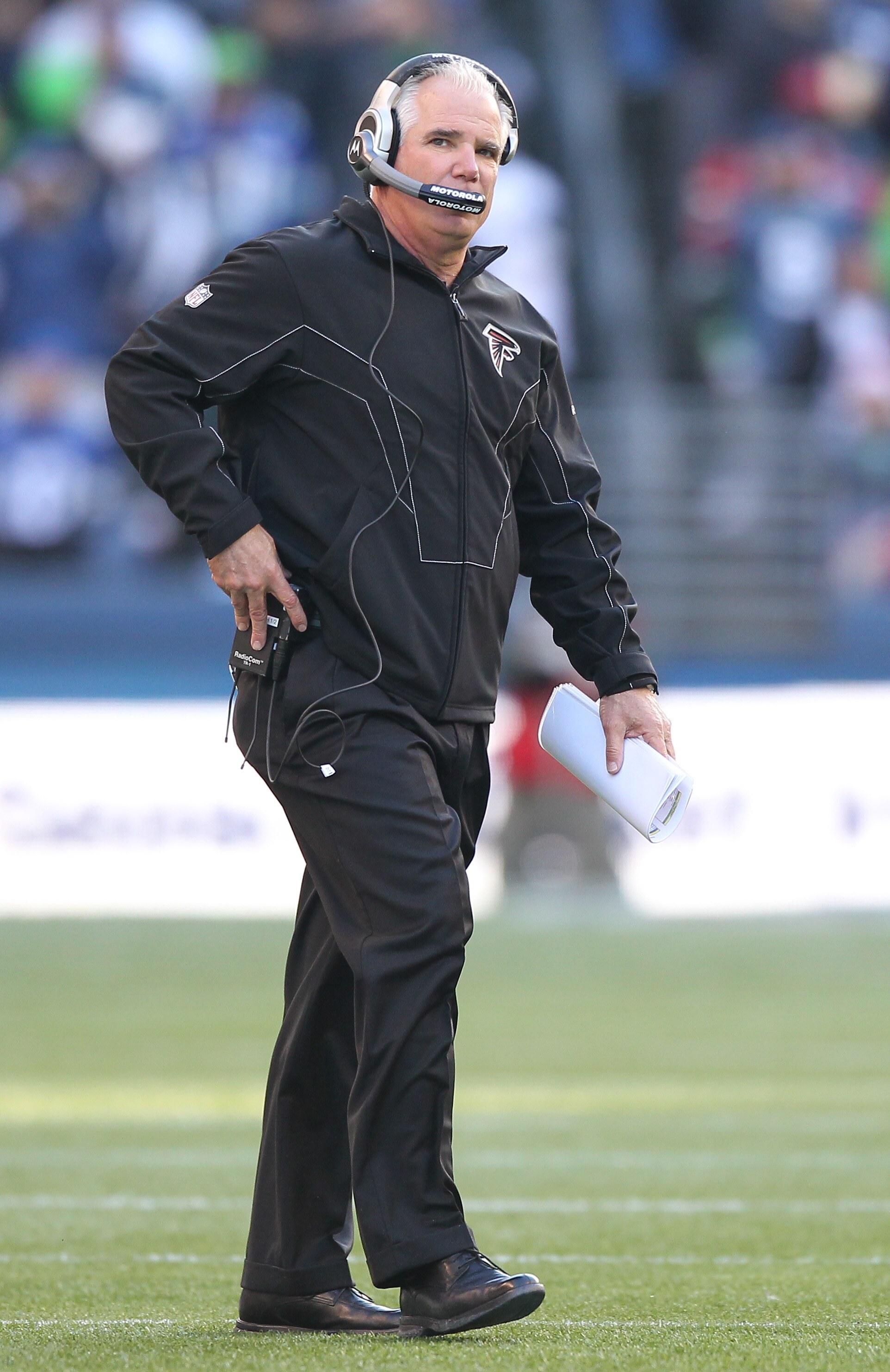 SEATTLE, WA - DECEMBER 19:  Head coach Mike Smith of the Atlanta Falcons looks on during the game against the Seattle Seahawks at Qwest Field on December 19, 2010 in Seattle, Washington. (Photo by Otto Greule Jr/Getty Images)