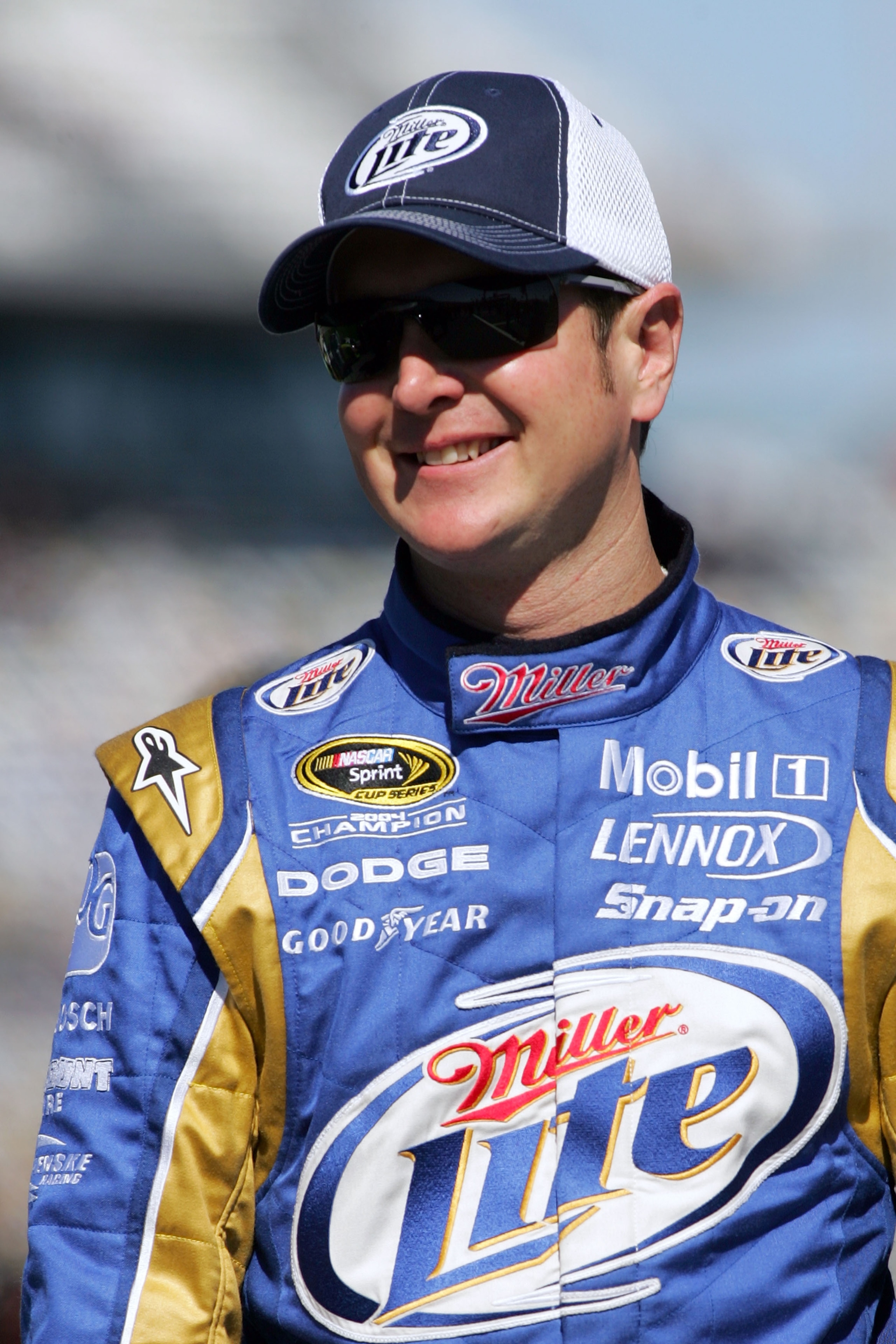 DAYTONA BEACH, FL - FEBRUARY 06:  Kurt Busch, driver of the #2 Miller Lite Dodge, walks on pit road during qualifying for the Daytona 500 at Daytona International Speedway on February 6, 2010 in Daytona Beach, Florida.  (Photo by Todd Warshaw/Getty Images