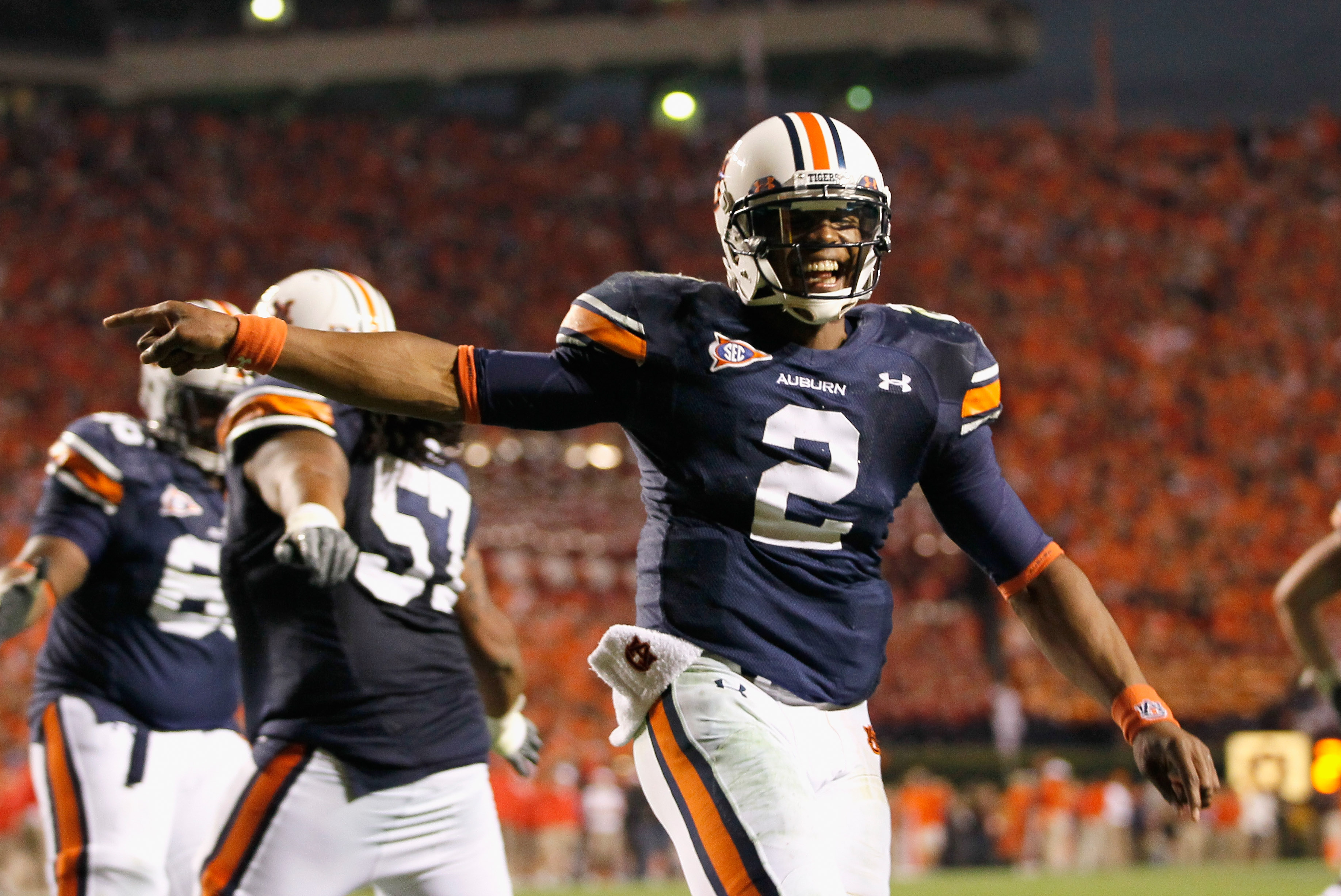 AUBURN, AL - NOVEMBER 13: Quarterback Cam Newton #2 of the Auburn Tigers against the Georgia Bulldogs at Jordan-Hare Stadium on November 13, 2010 in Auburn, Alabama. (Photo by Kevin C. Cox/Getty Images) AUBURN, AL - NOVEMBER 13: Quarterback Cam Newton #2 of the Auburn Tigers against the Georgia Bulldogs at Jordan-Hare Stadium on November 13, 2010 in Auburn, Alabama. (Photo by Kevin C. Cox/Getty Images)