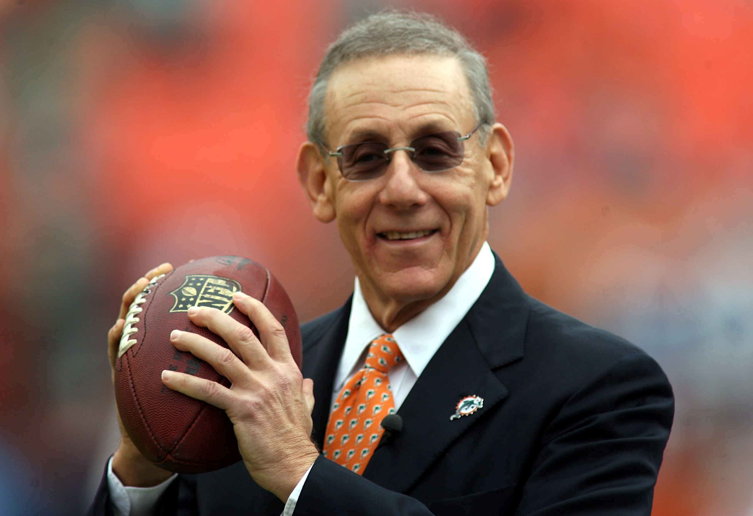 MIAMI - DECEMBER 19:  Stephen Ross owner of the Miami Dolphins poses for a photo before his team plays against the Buffalo Bills at Sun Life Stadium on December 19, 2010 in Miami, Florida. The Bills defeated the Dolphins 17-14.  (Photo by Marc Serota/Gett