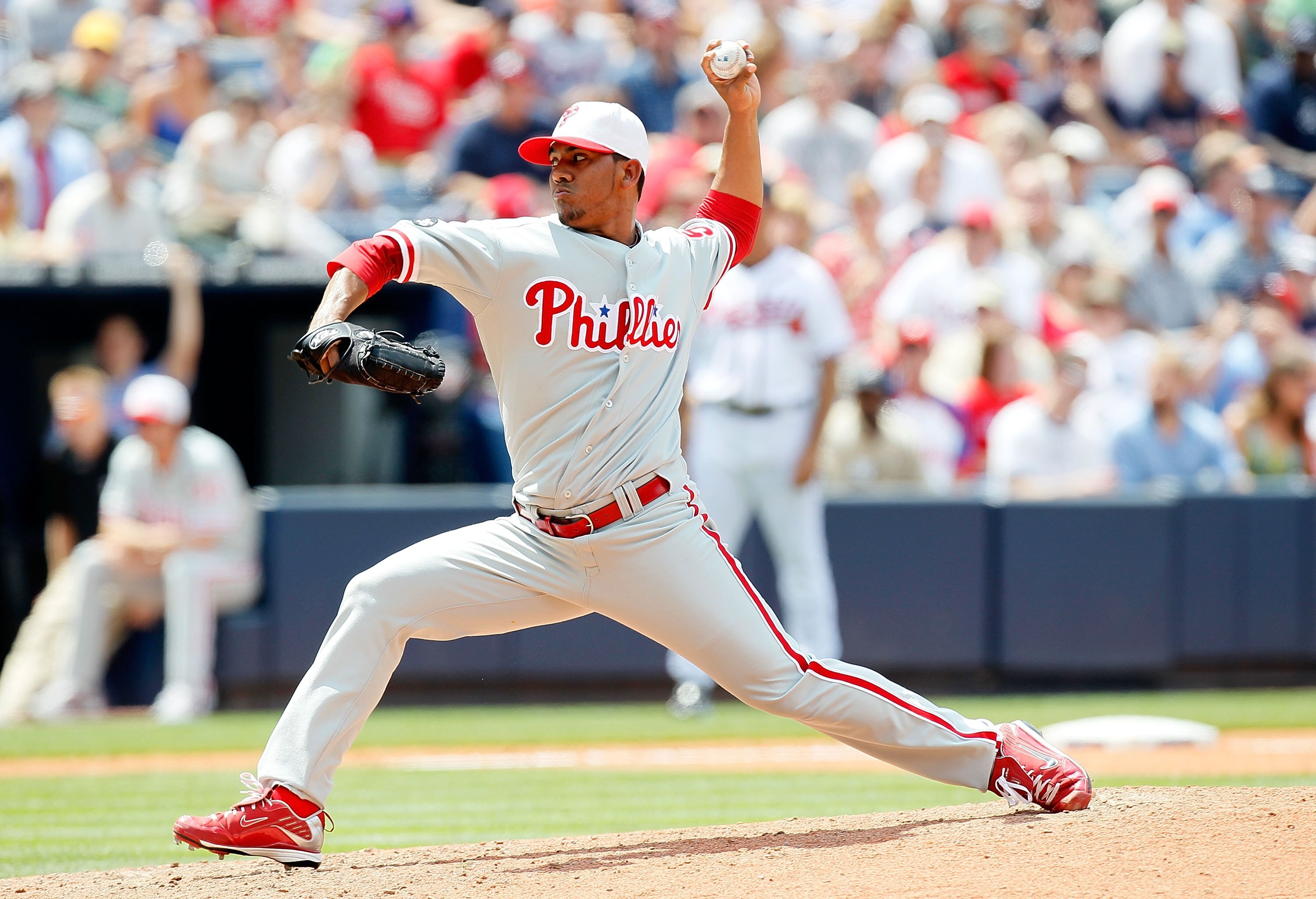 ATLANTA - MAY 31:  Antonio Bastardo #58 of the Philadelphia Phillies against the Atlanta Braves at Turner Field on May 31, 2010 in Atlanta, Georgia.  (Photo by Kevin C. Cox/Getty Images)