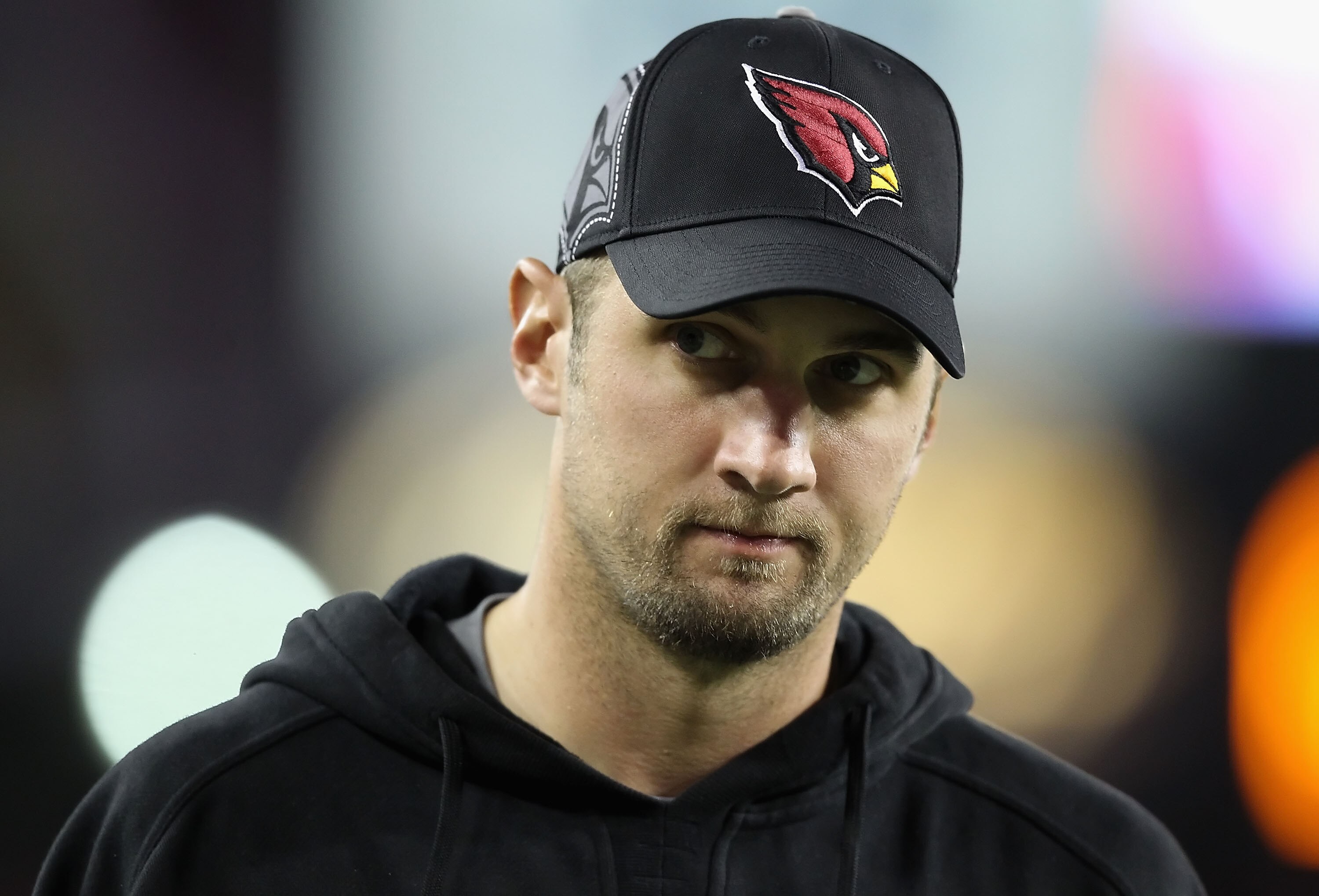 GLENDALE, AZ - DECEMBER 12:  Quarterback Derek Anderson #3 of the Arizona Cardinals watches from the sidelines during the NFL game against the Denver Broncos at the University of Phoenix Stadium on December 12, 2010 in Glendale, Arizona. The Cardinals def