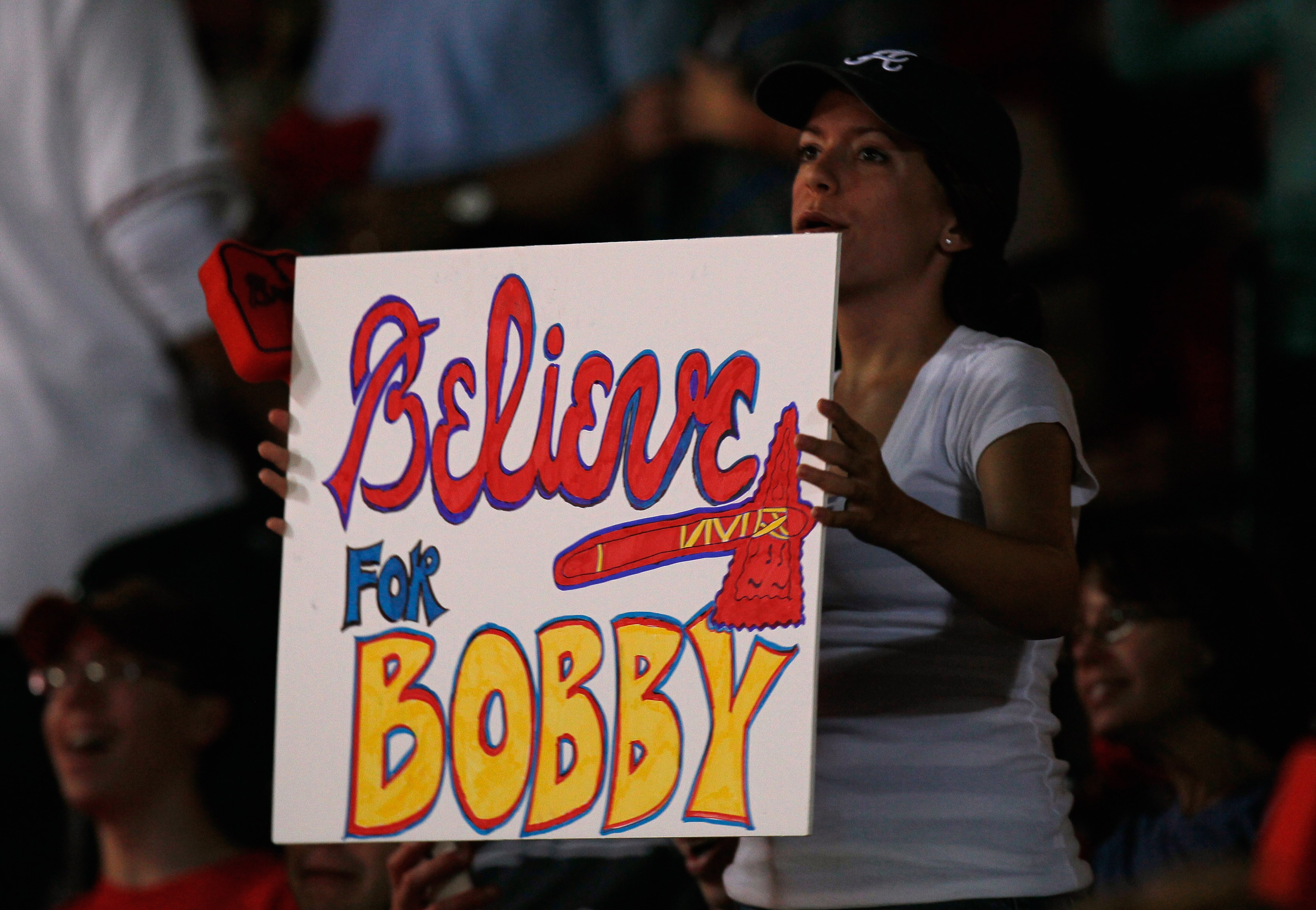 ATLANTA - OCTOBER 11:  Fans of the Atlanta Braves cheer against the San Francisco Giants during Game Four of the NLDS of the 2010 MLB Playoffs at Turner Field on October 11, 2010 in Atlanta, Georgia.  (Photo by Kevin C. Cox/Getty Images)