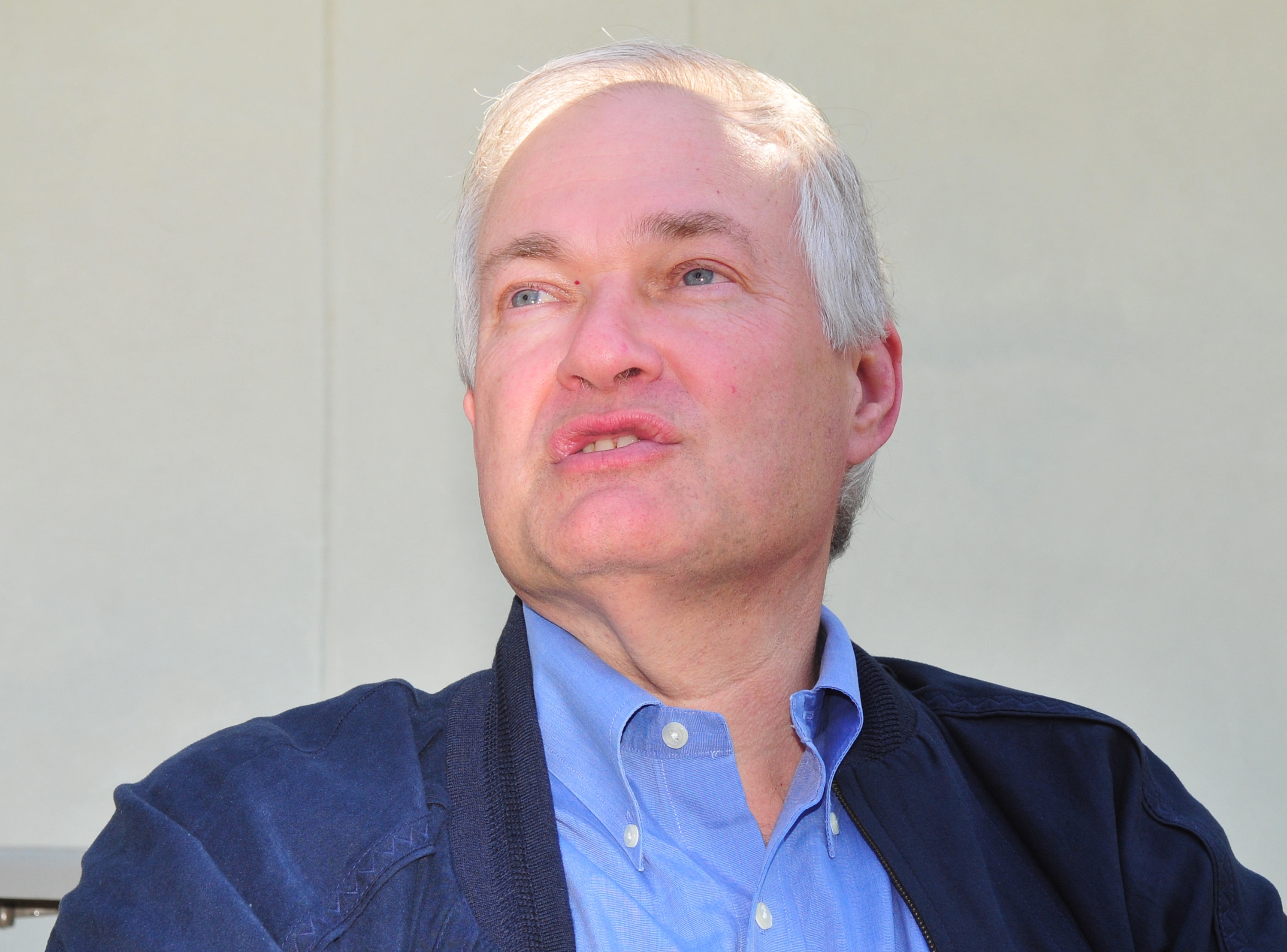 CLEARWATER, FL - FEBRUARY 28:  Executive director Donald Fehr of the Major League Baseball Association talks with reporters before the Tampa Bay Rays play against the Philadelphia Phillies February 28, 2009 at Bright House Field in Clearwater, Florida.  (